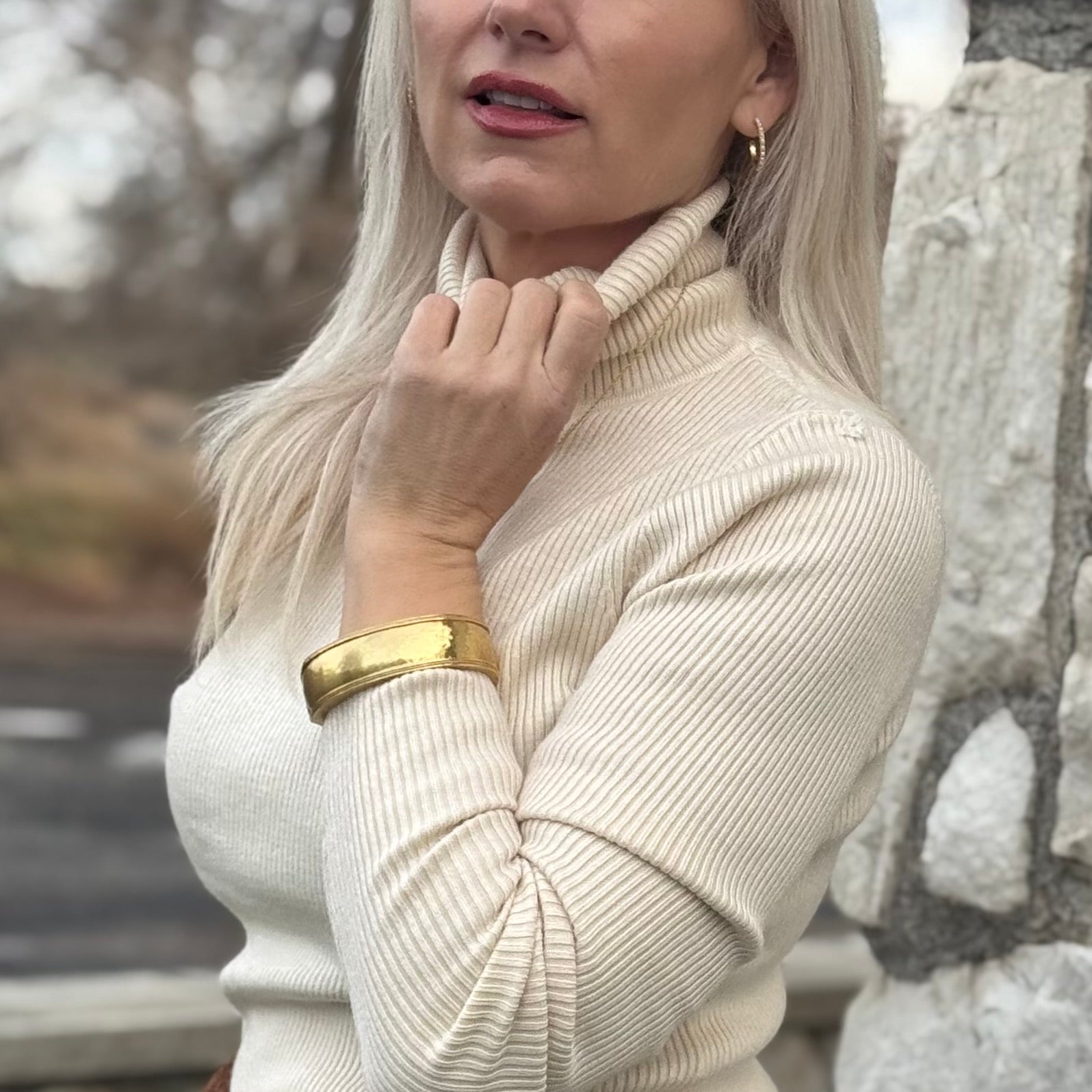 Ridge point Ribbed Turtleneck