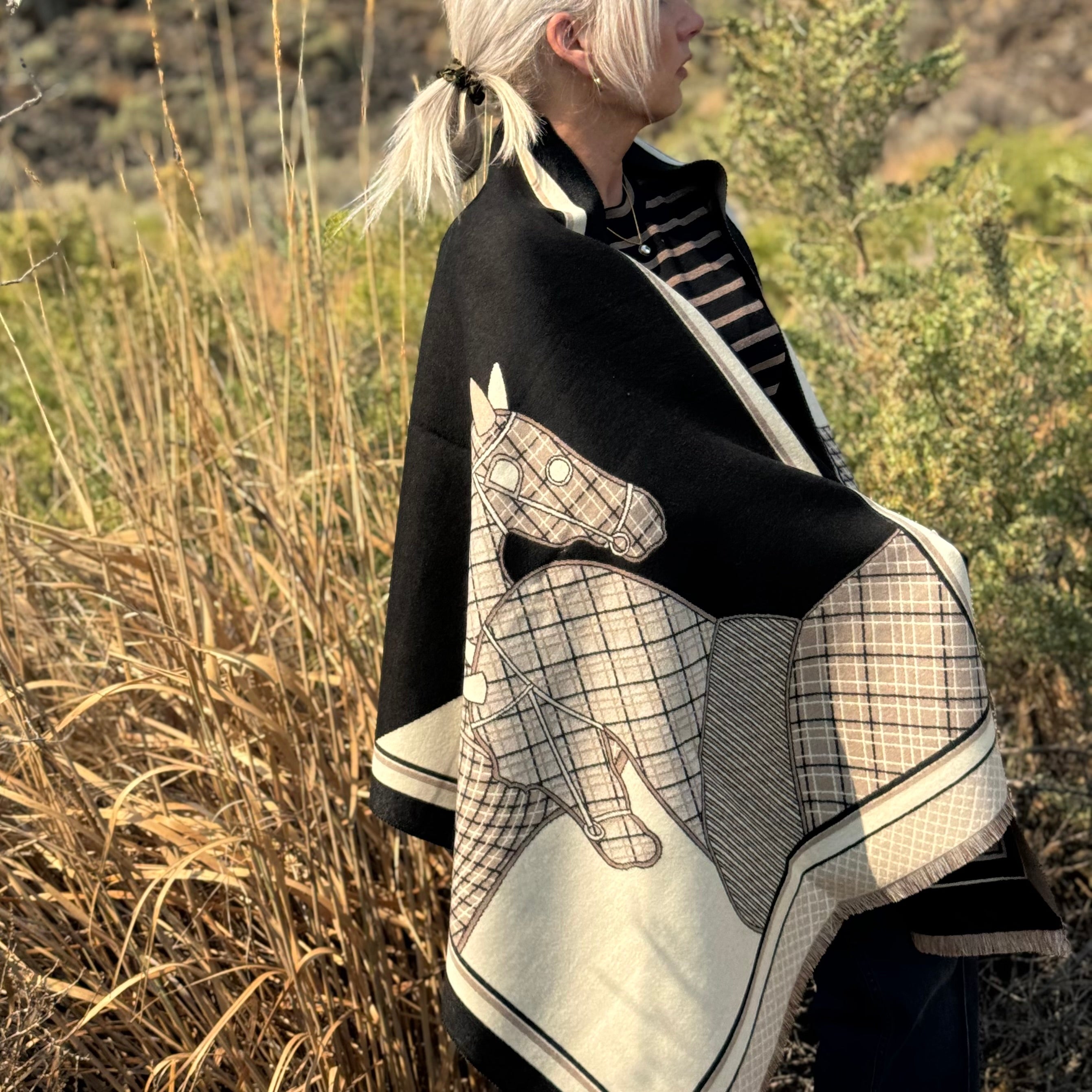 Prairie Horses Scarf
