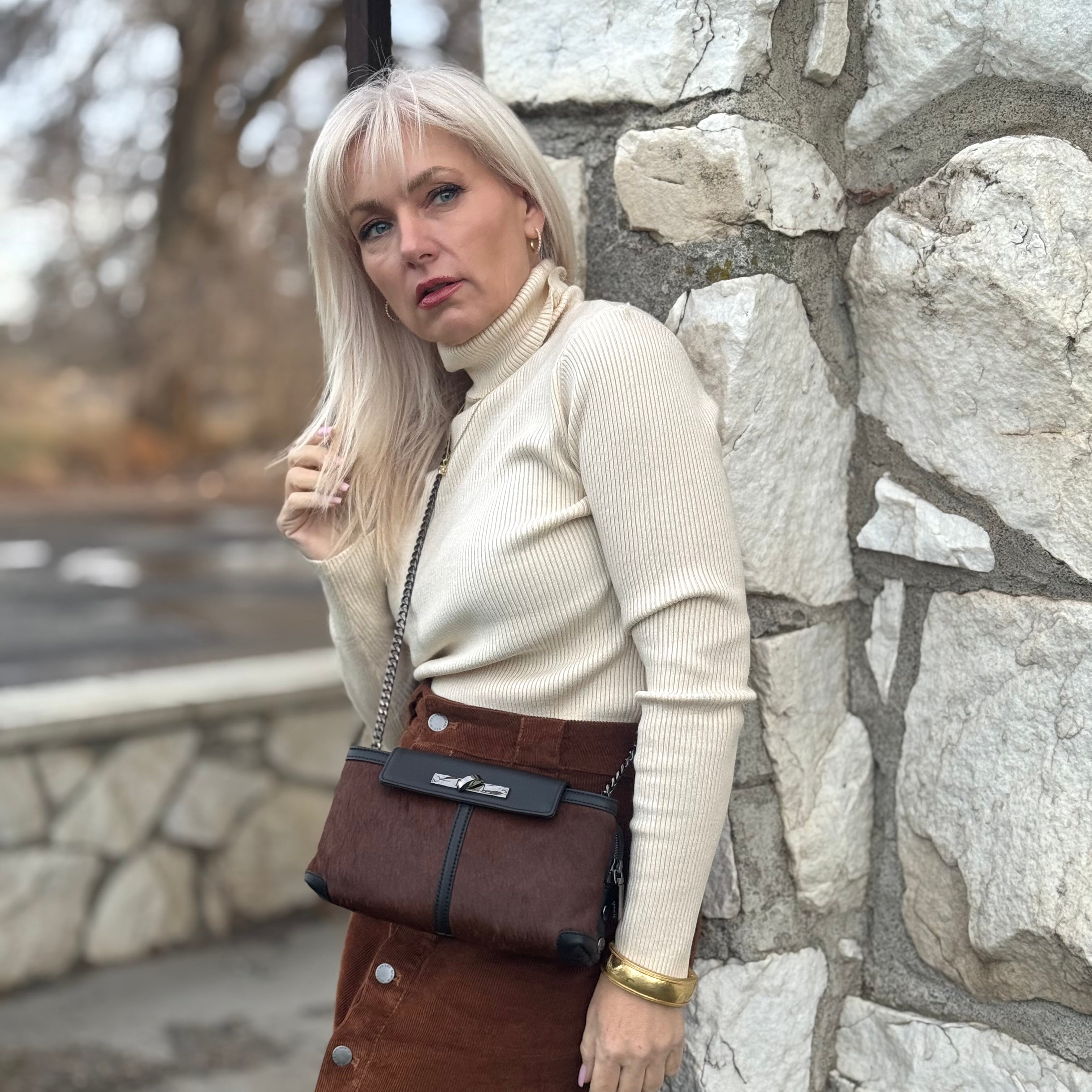 Ridge point Ribbed Turtleneck