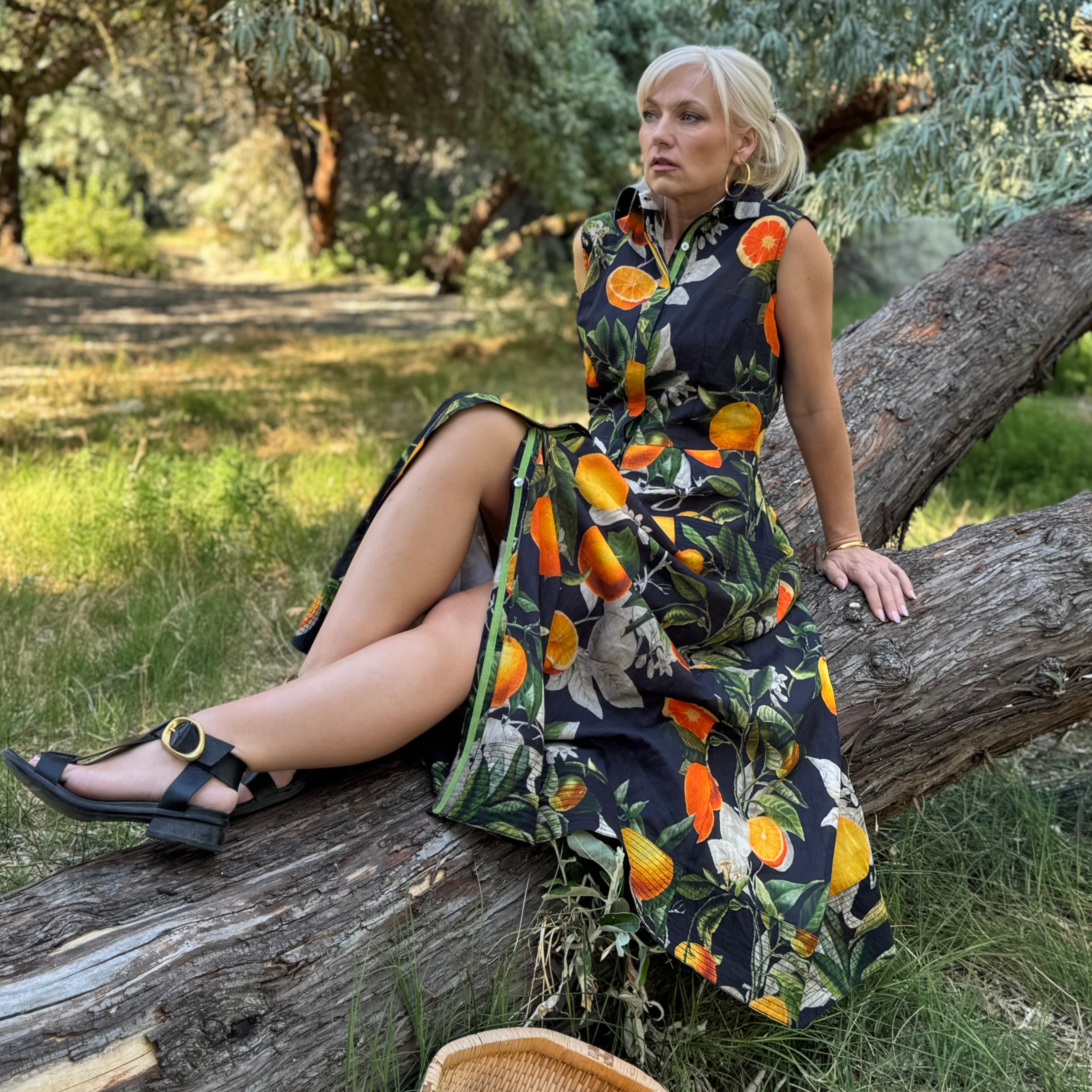Citrus Grove Shirt Dress