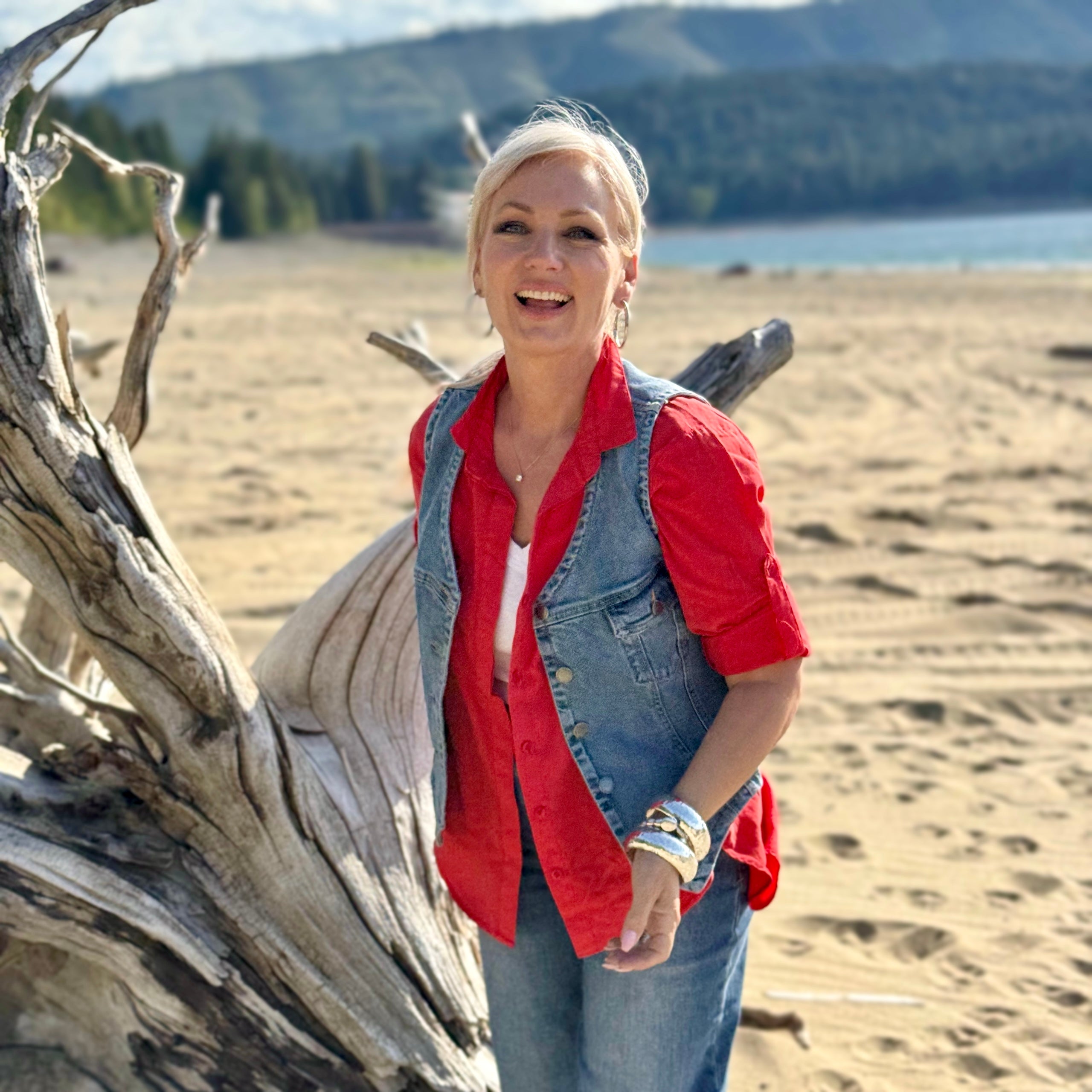 Riley Tomato Bloom Shirt