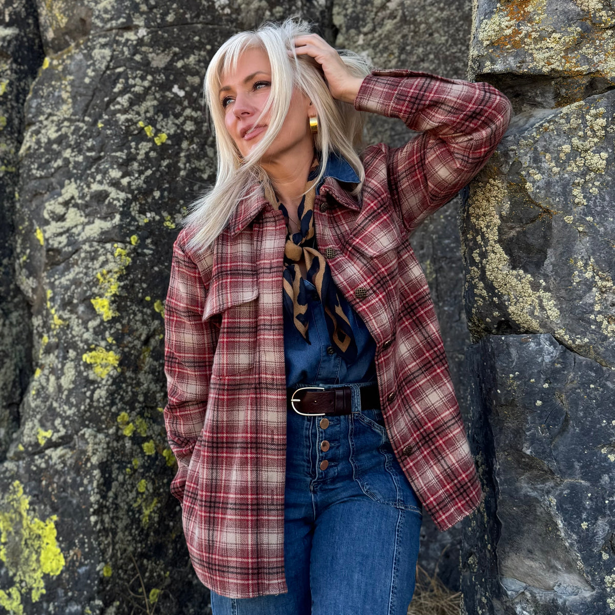 The Autumn Rose Plaid Jacket