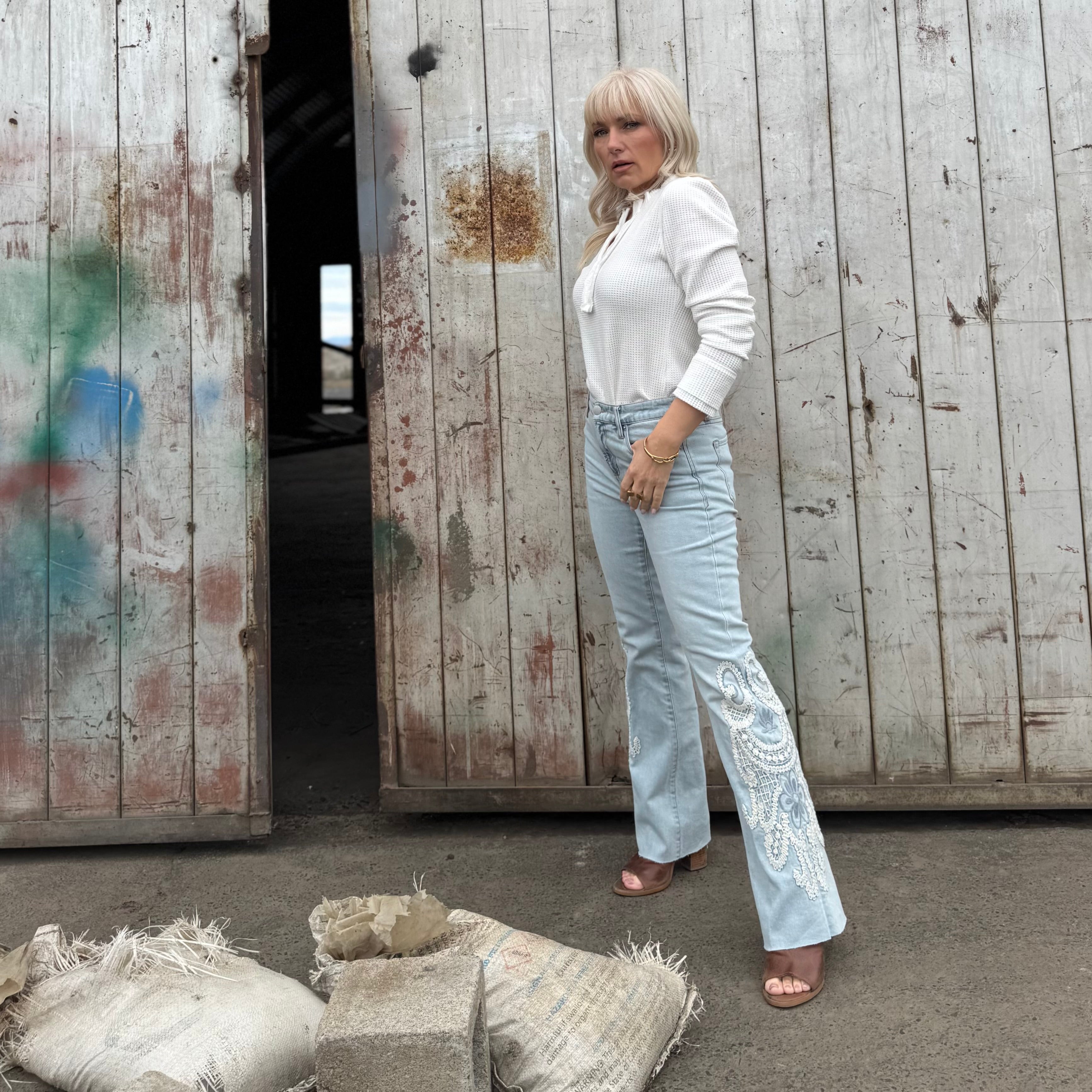 Rosa Flare Jean