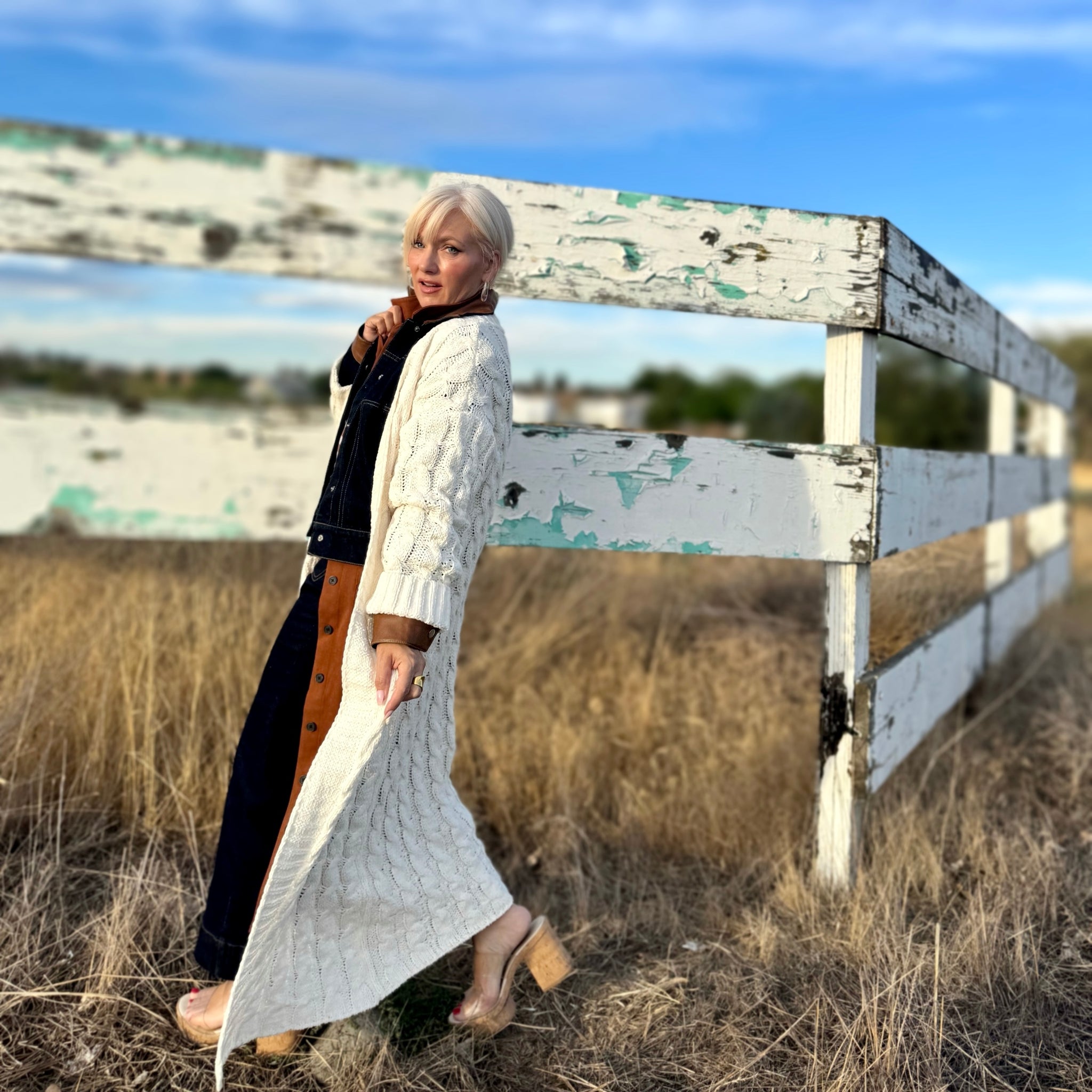 Cozy Cable Knit Duster