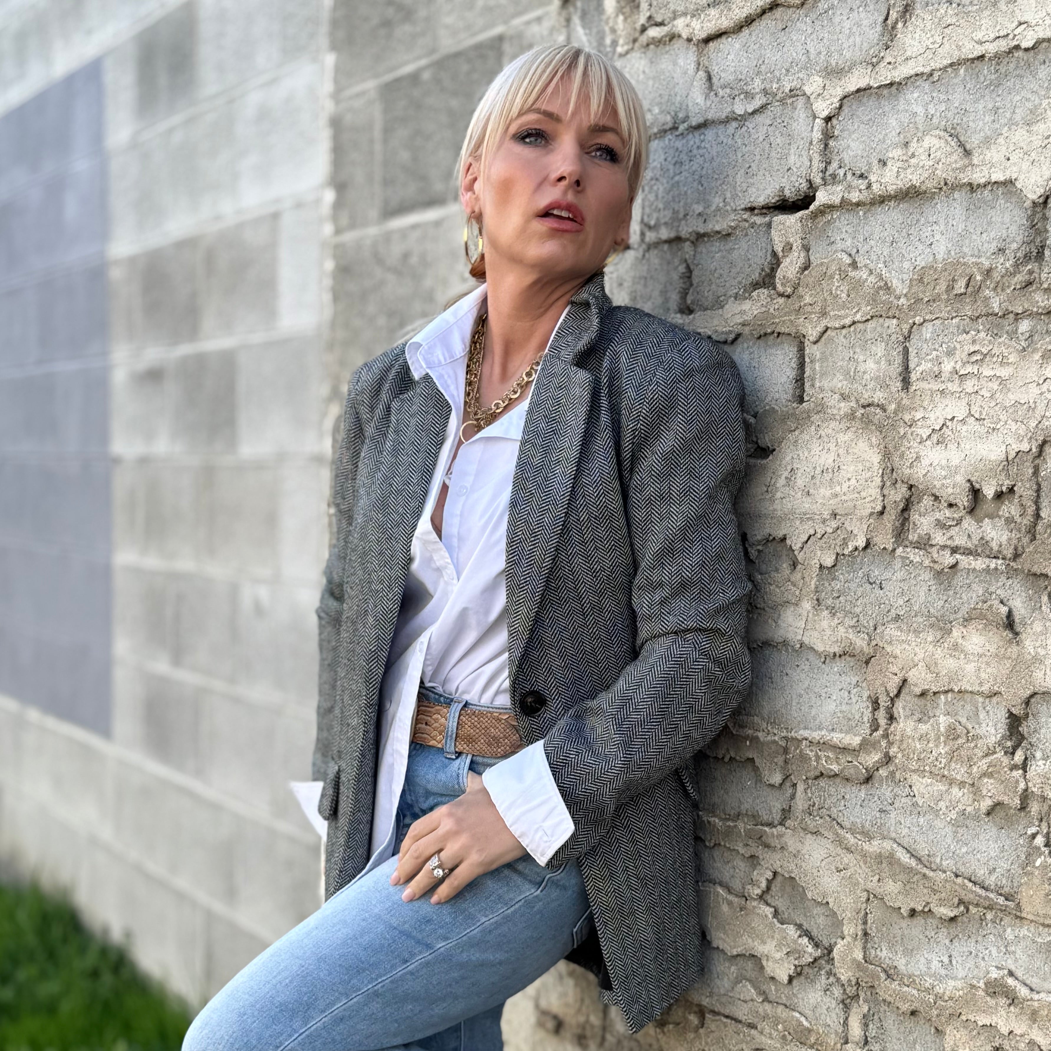 The High Desert Herringbone Blazer
