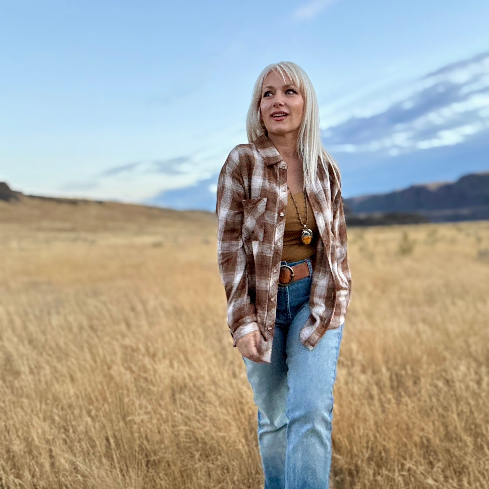 Hadley Flannel Shirt (Brown)