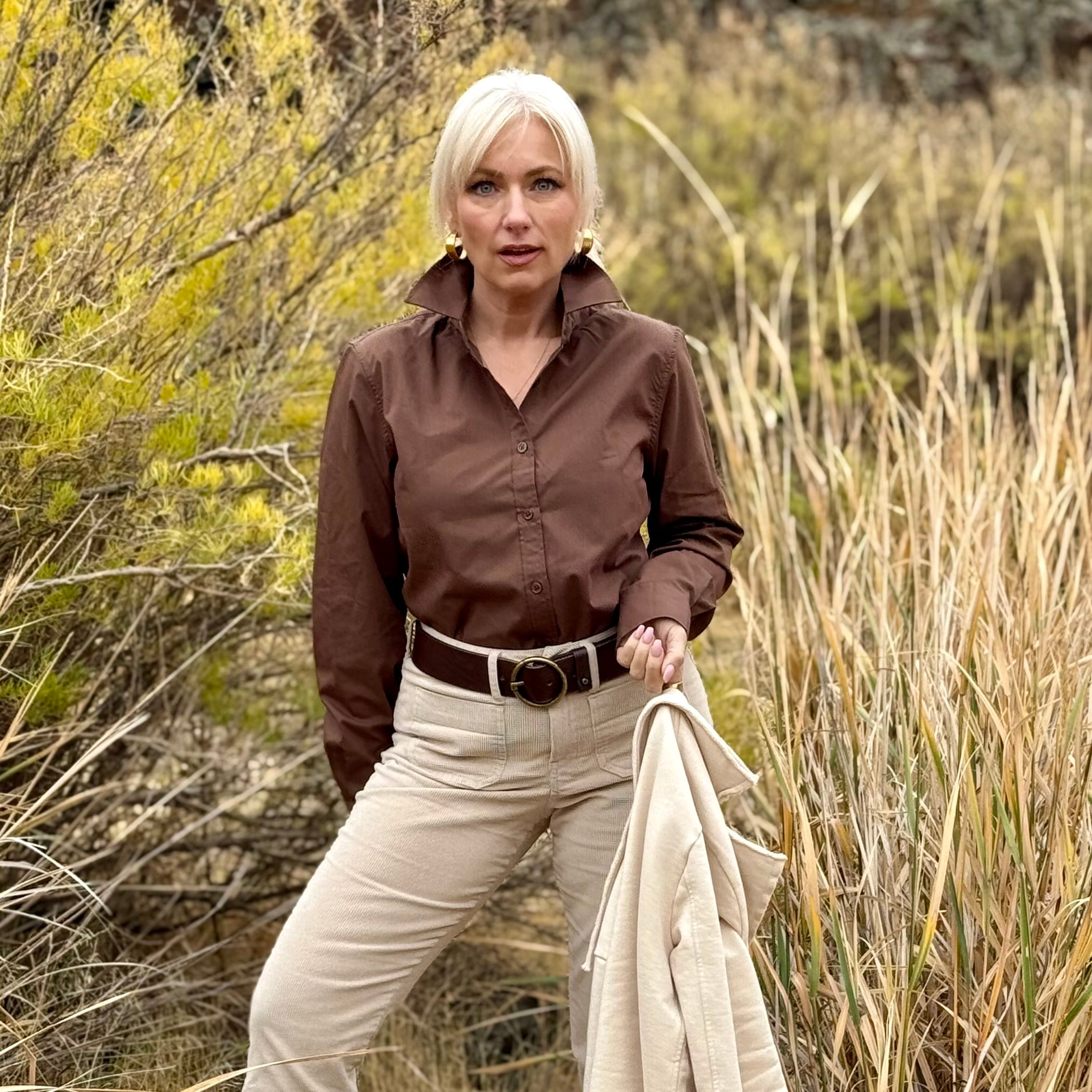 DESERT TRAVELER WRINKLE RESISTANT SHIRT Bark