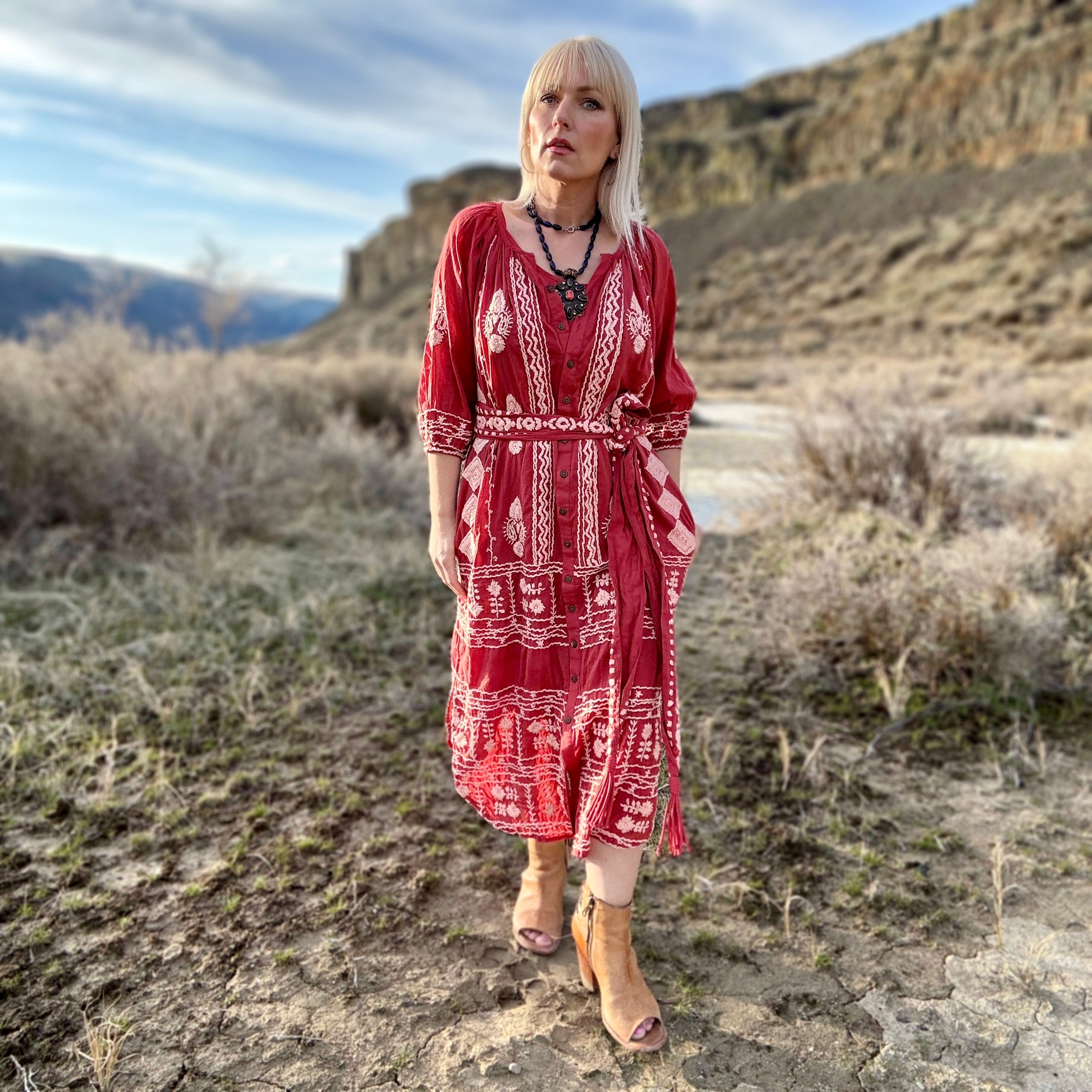 Laguna Embroidered Dress