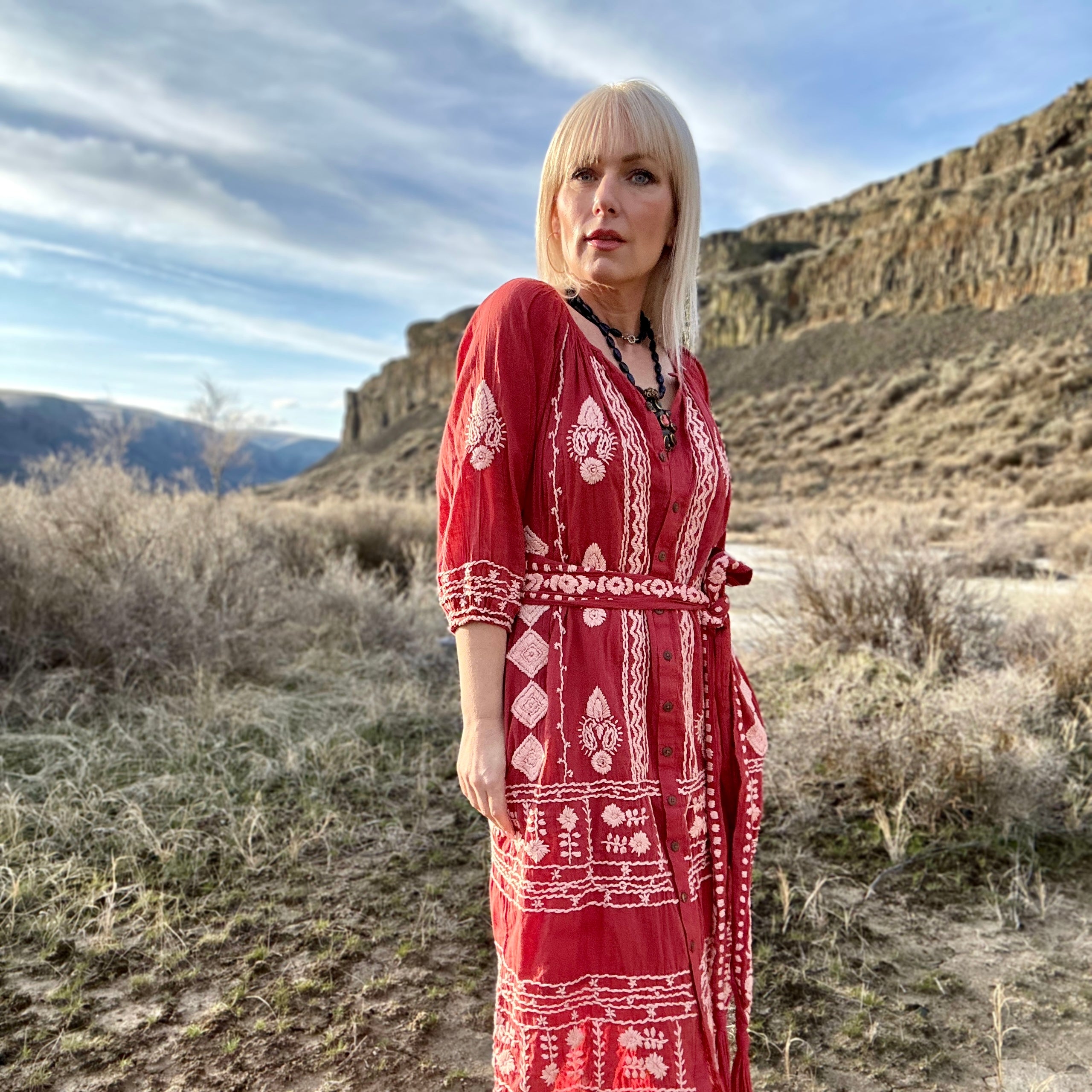 Laguna Embroidered Dress