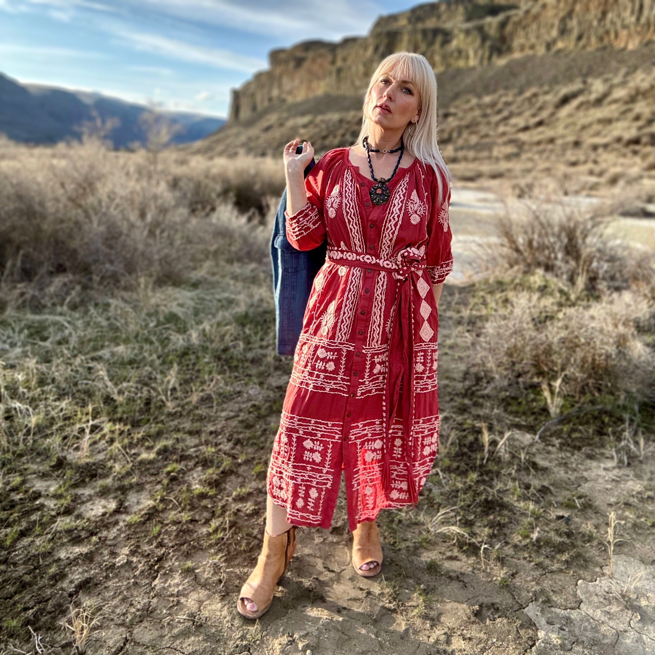 Laguna Embroidered Dress