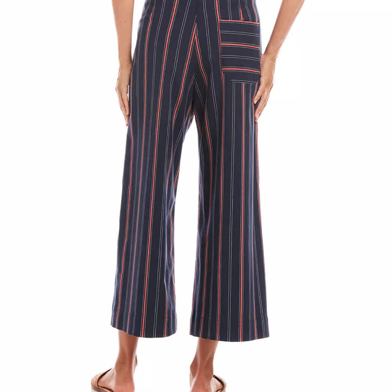 Carmen Stripe Cropped Wide Leg Pants