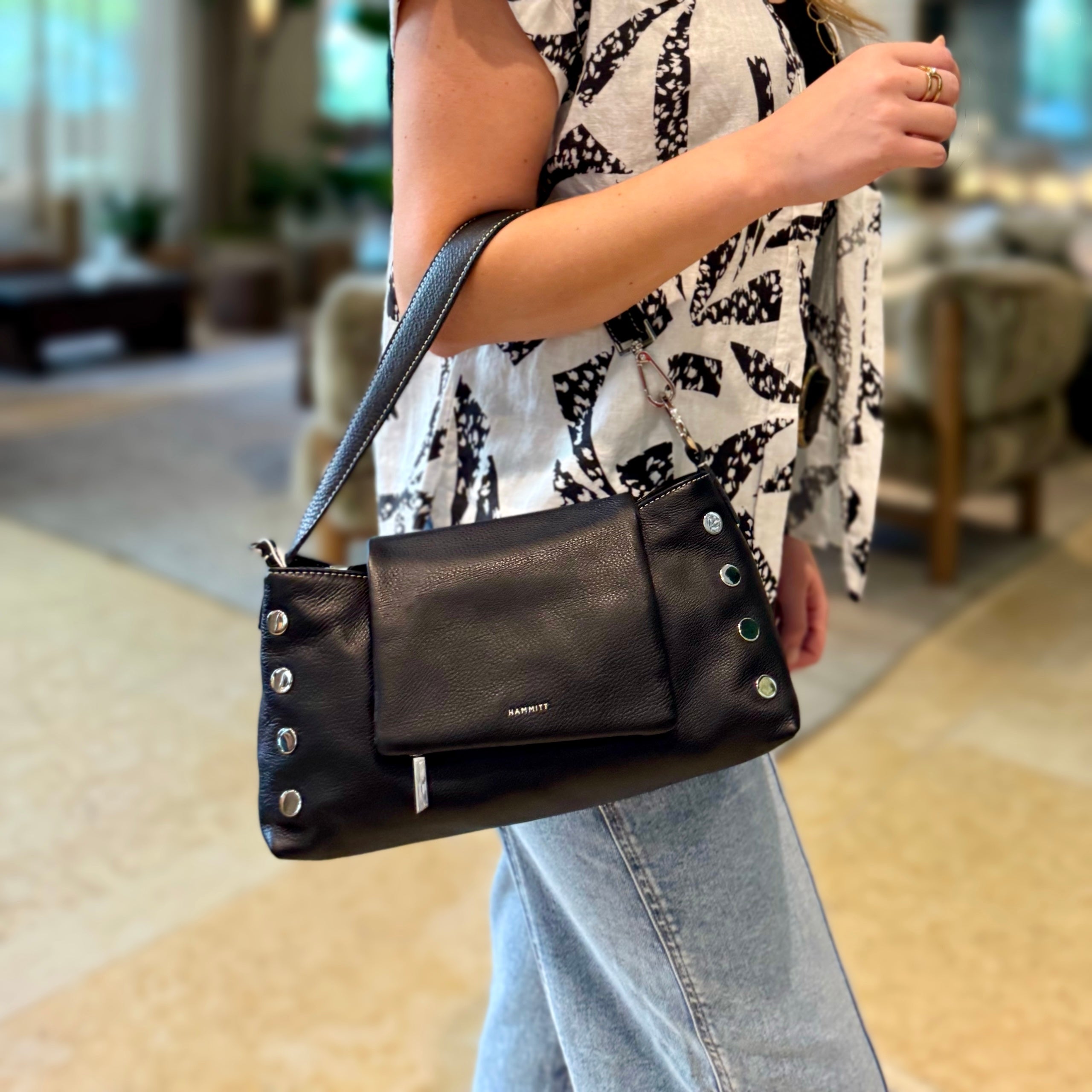 Hammitt VIP Satchel Tempo Black