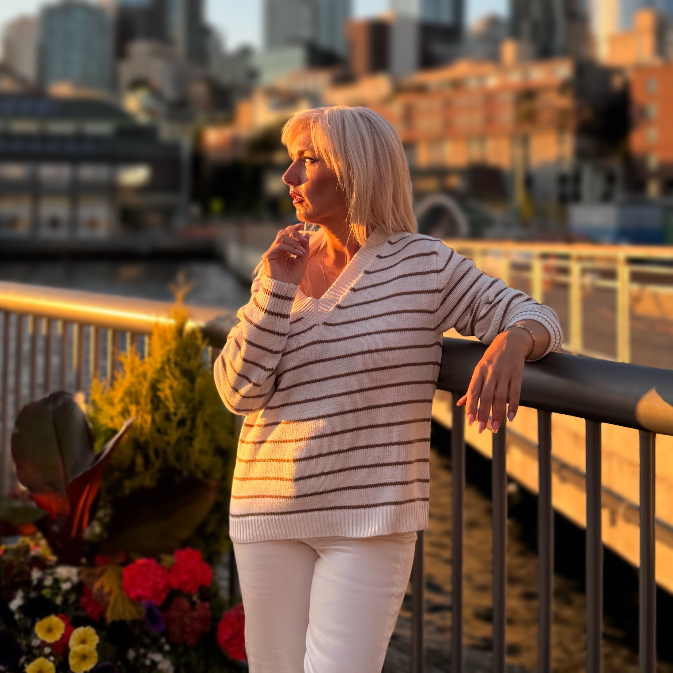Classic Cotton Striped Sweater