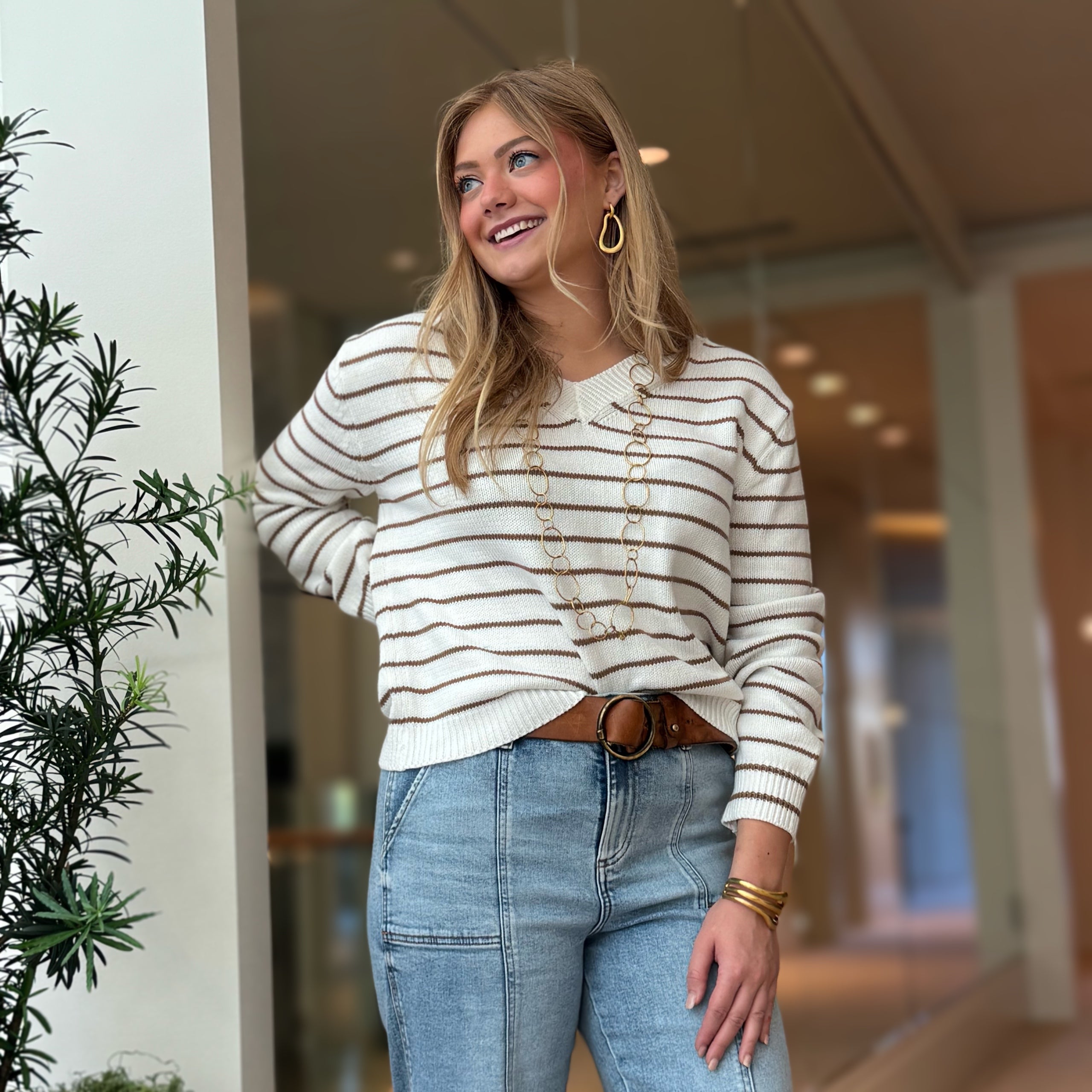 Classic Cotton Striped Sweater