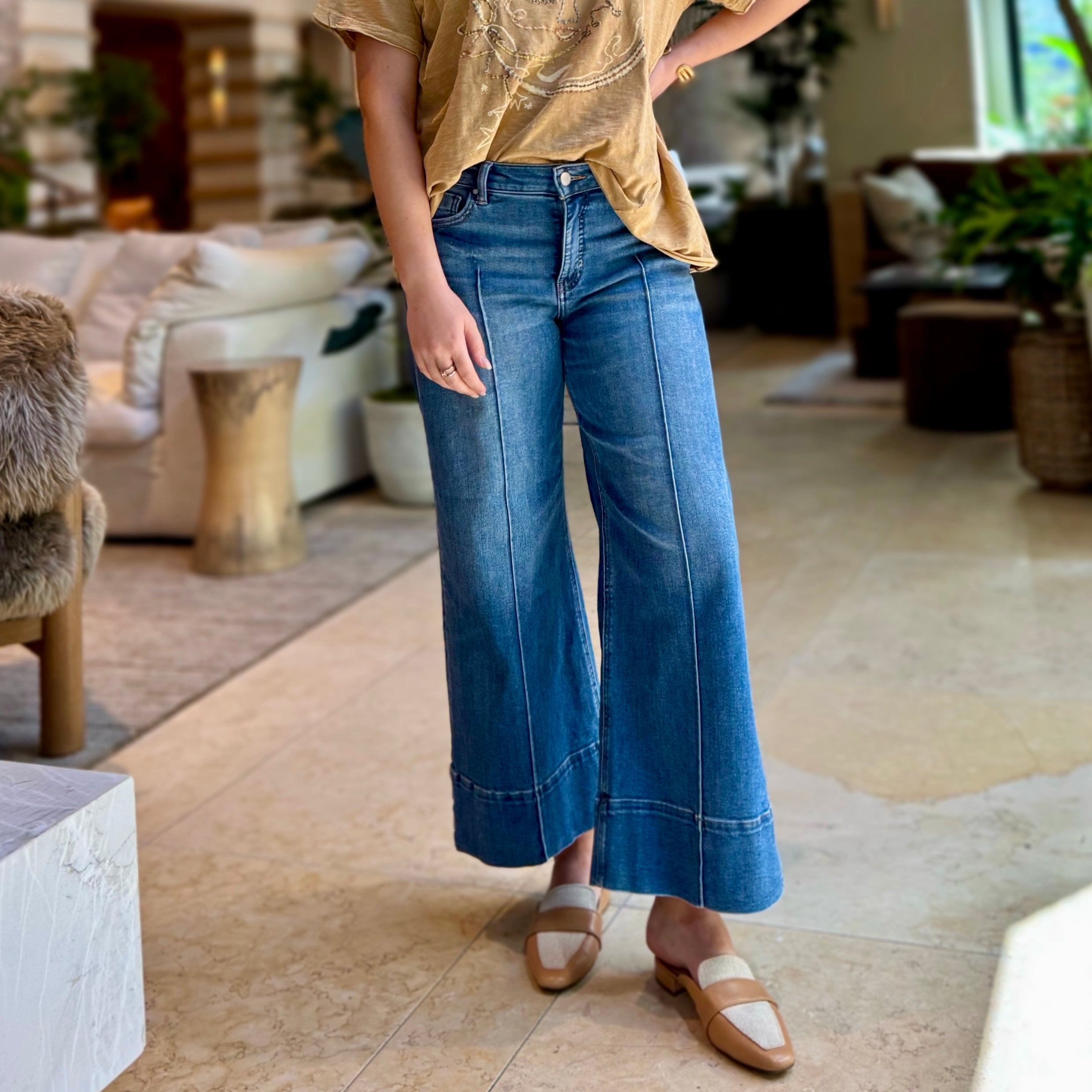 Trinity Front Seam Jean With Tummy Control