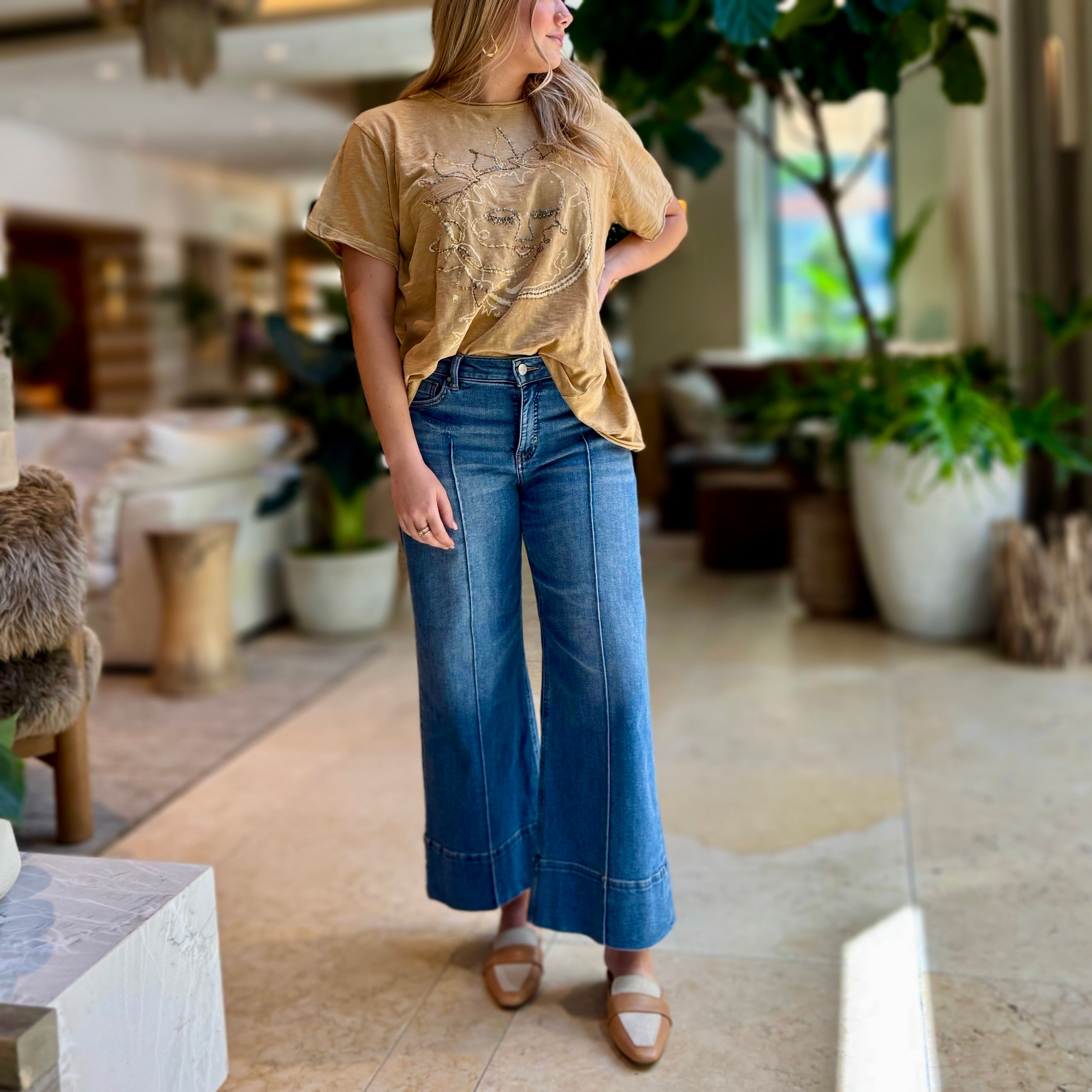 Trinity Front Seam Jean With Tummy Control