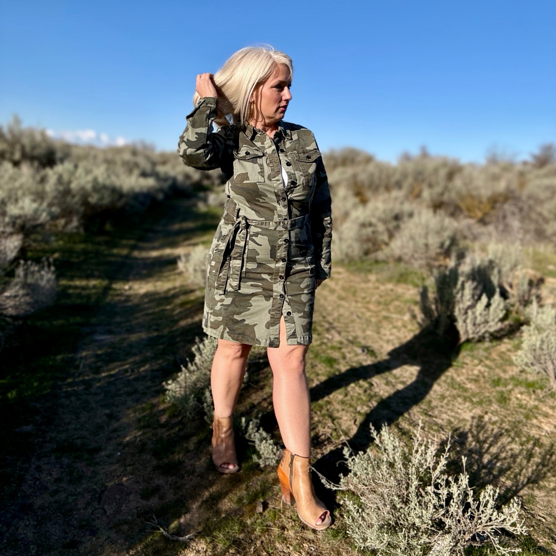 Urban Utility Shirt Dress