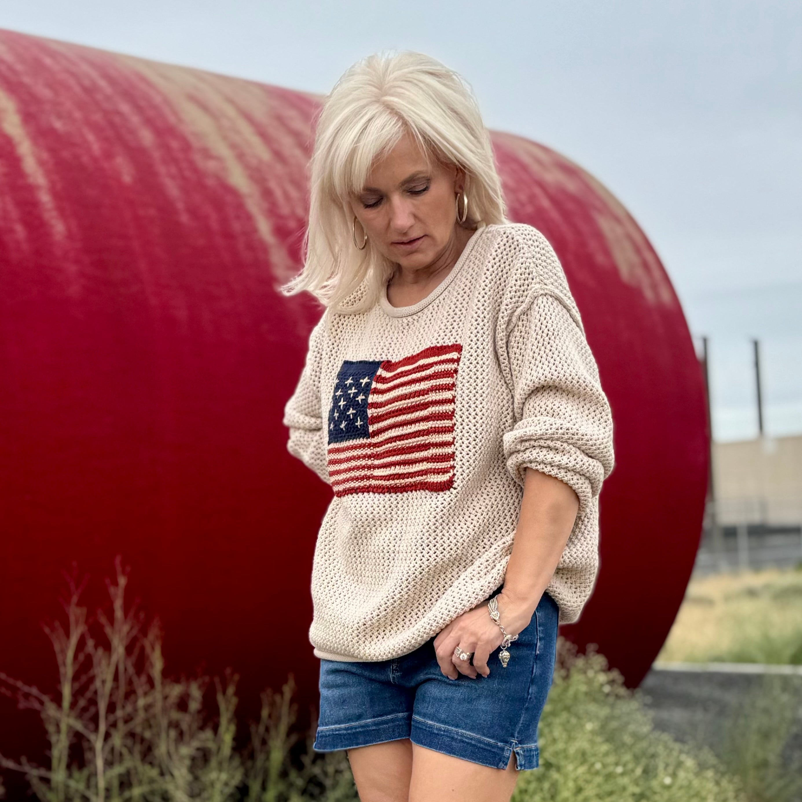 Old Glory Cotton Sweater