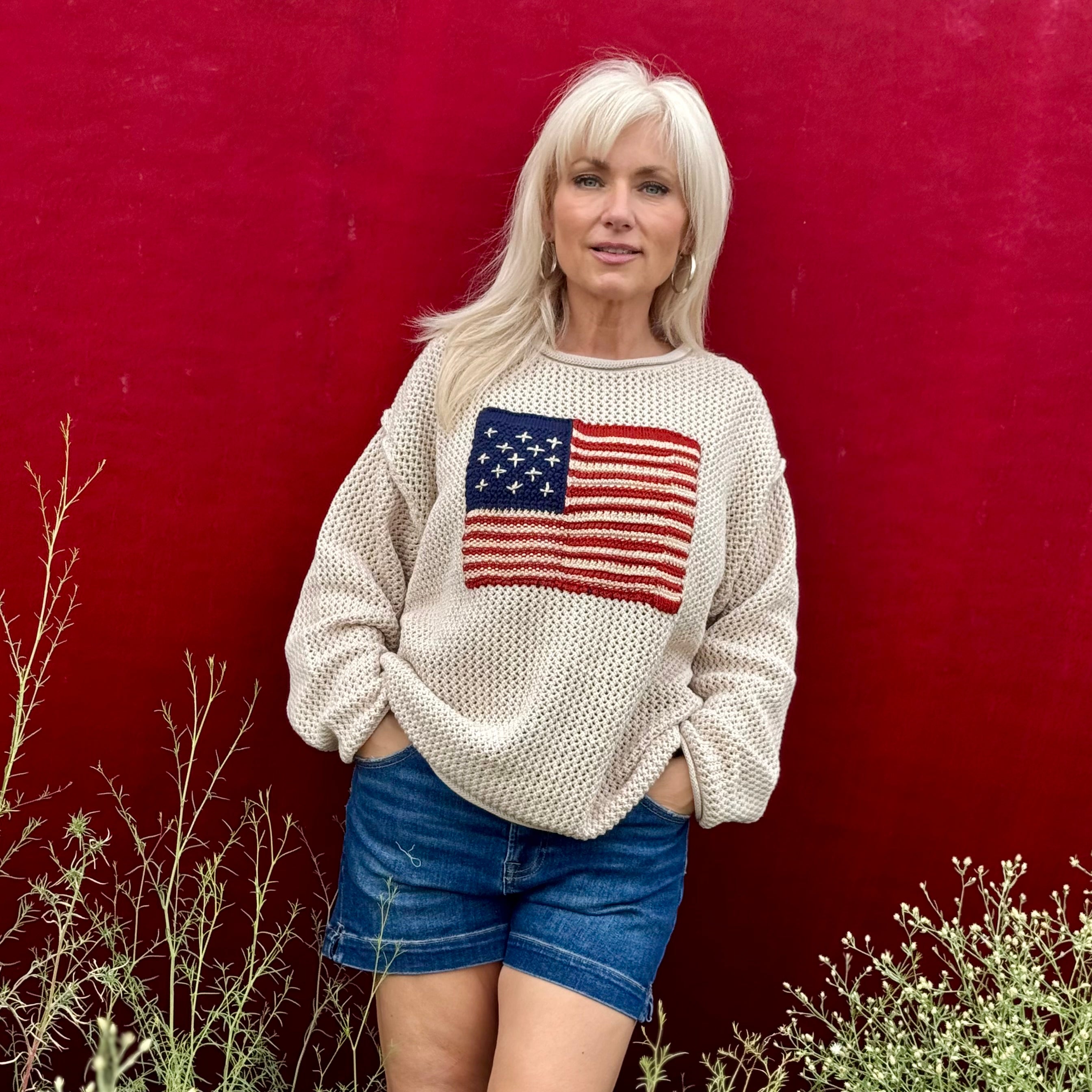Old Glory Cotton Sweater