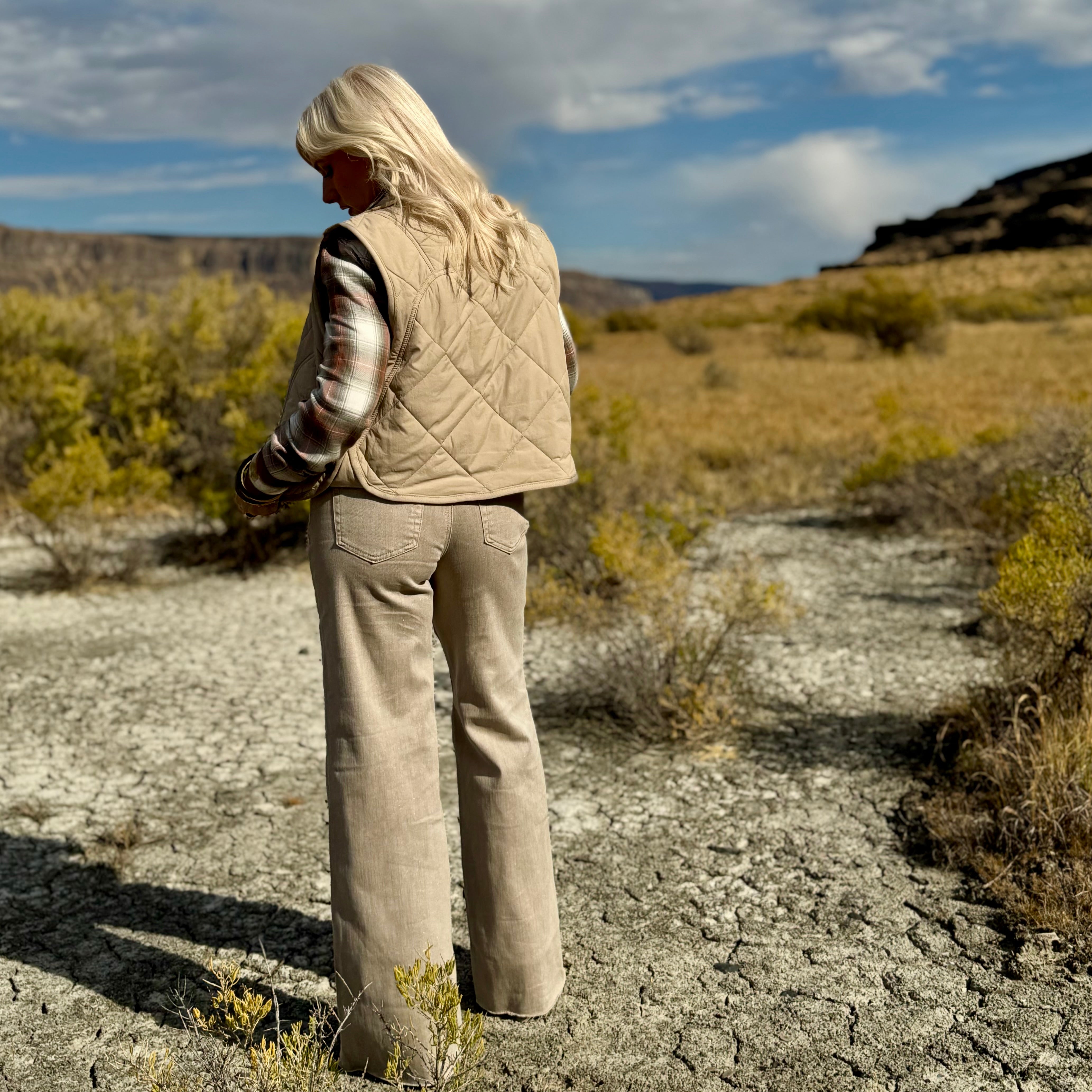 Mojave Shimmer Palazzo Jeans