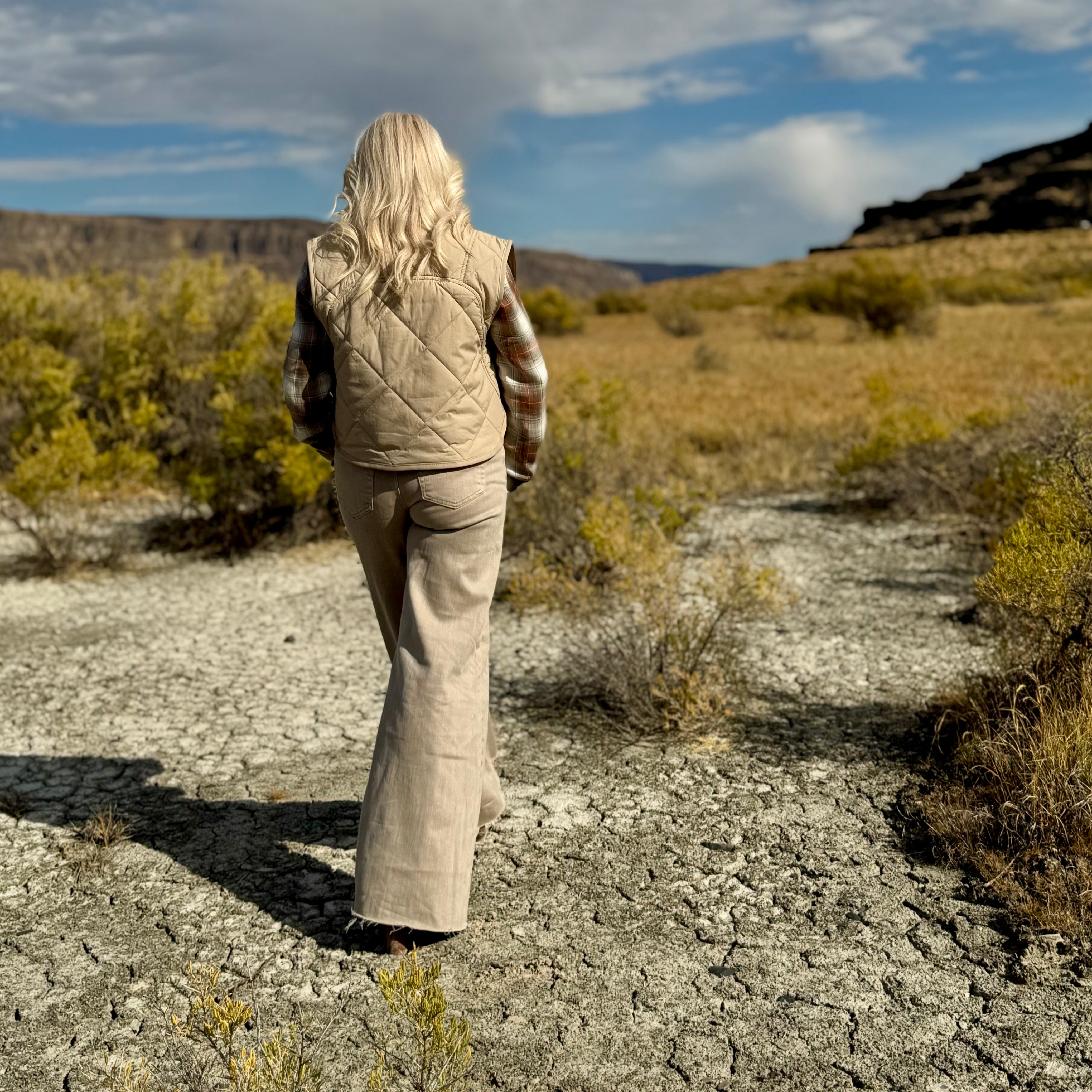 Mojave Shimmer Palazzo Jeans