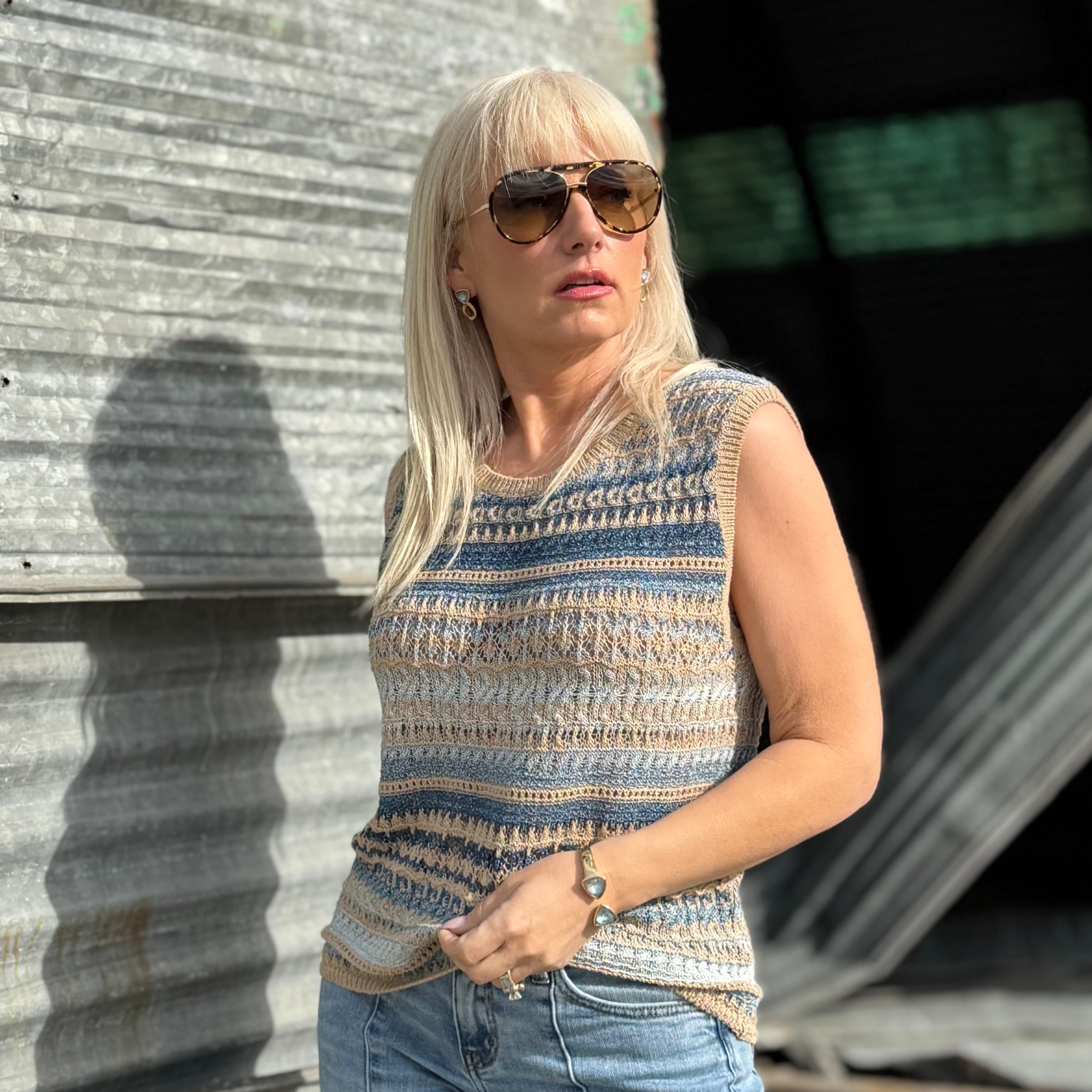 Sunwashed Canyon Knit Tank