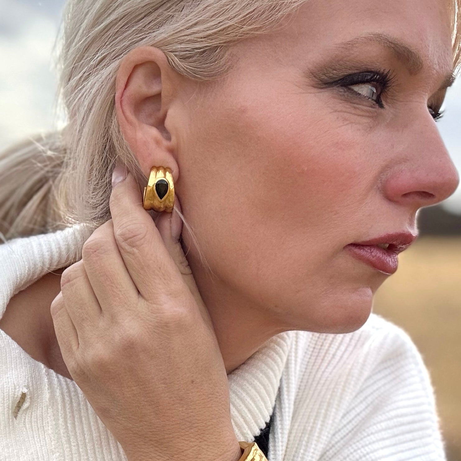 Julie Vos Cirque Stone Earring