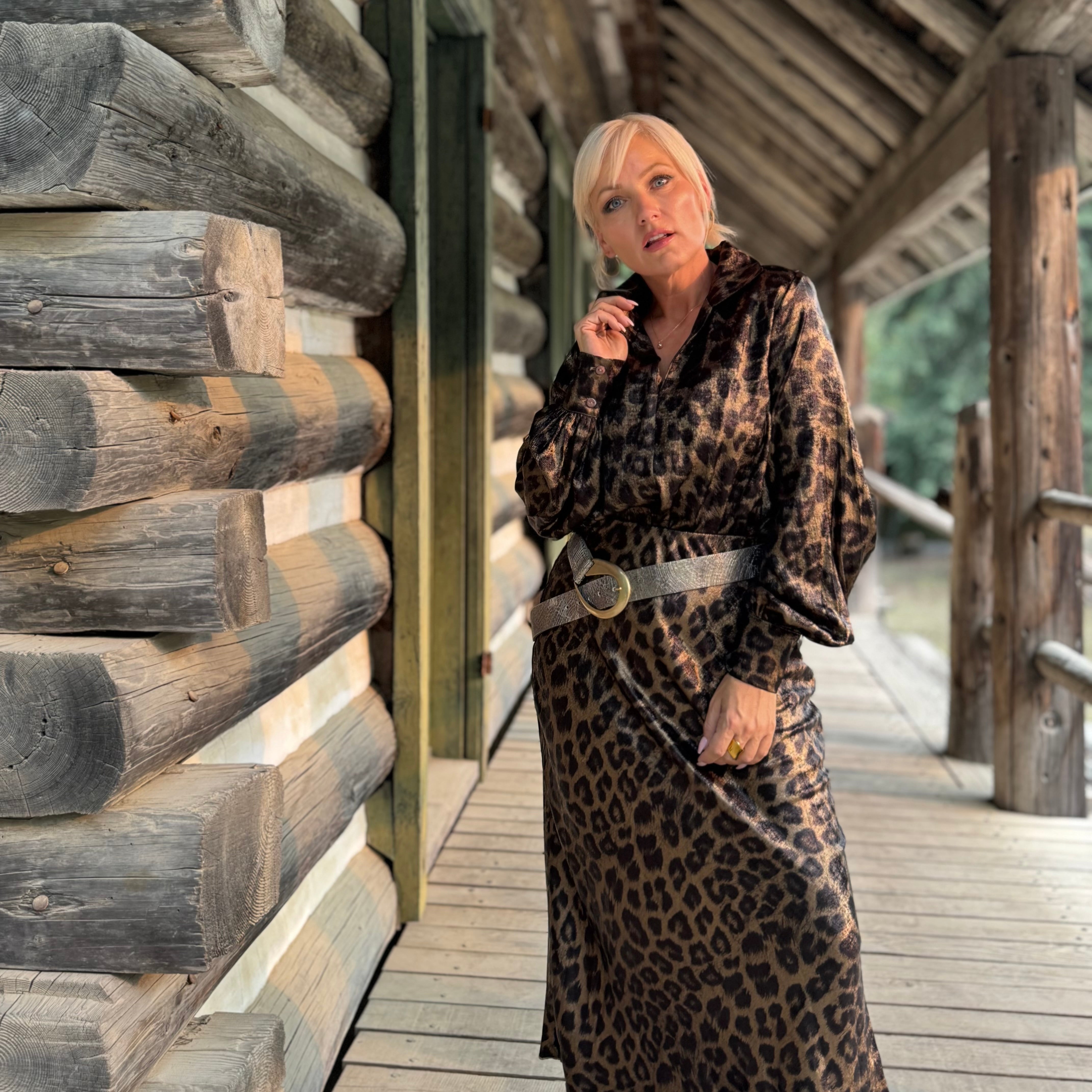 Wildwood Leopard Bias Cut Skirt