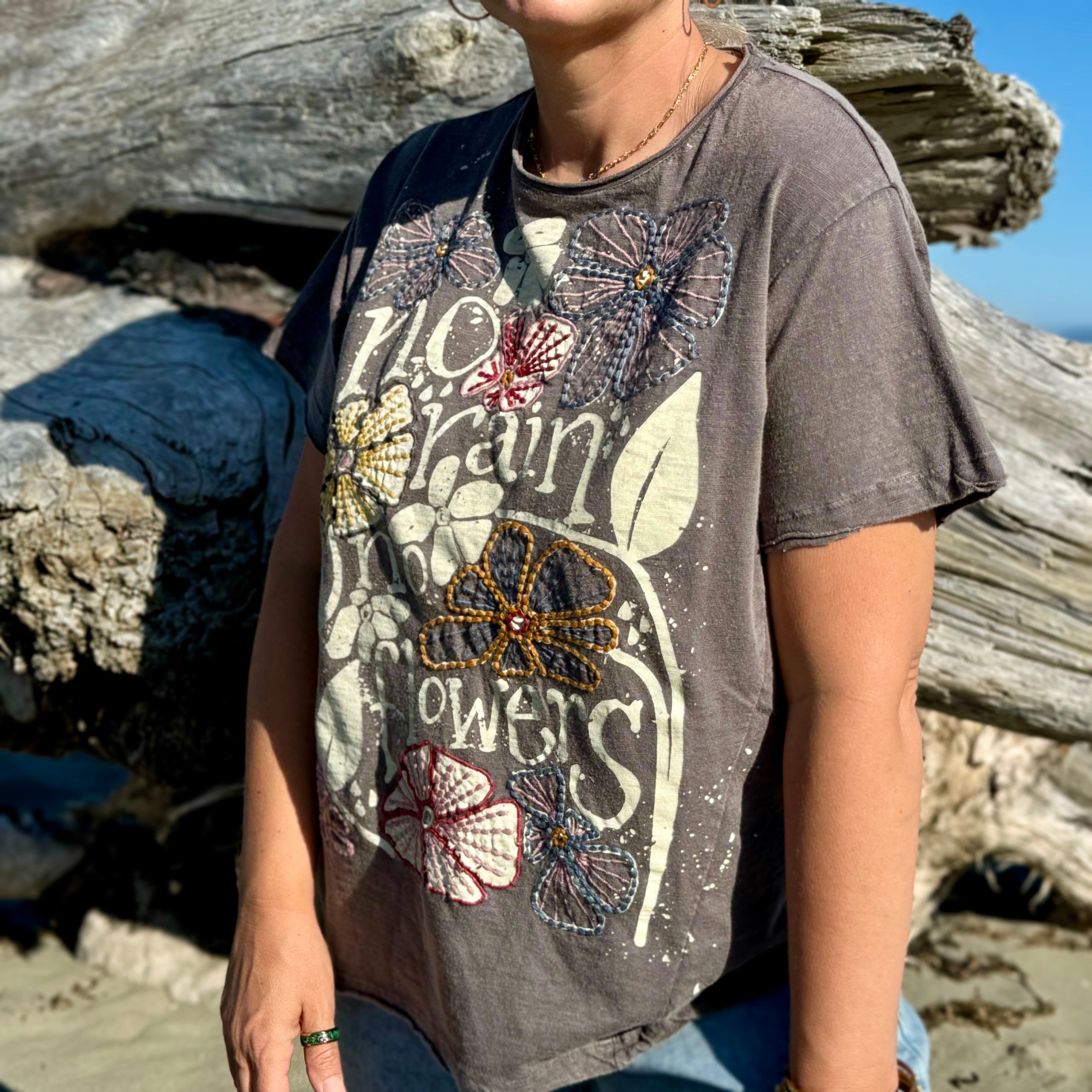 No Rain-No Flowers Tee