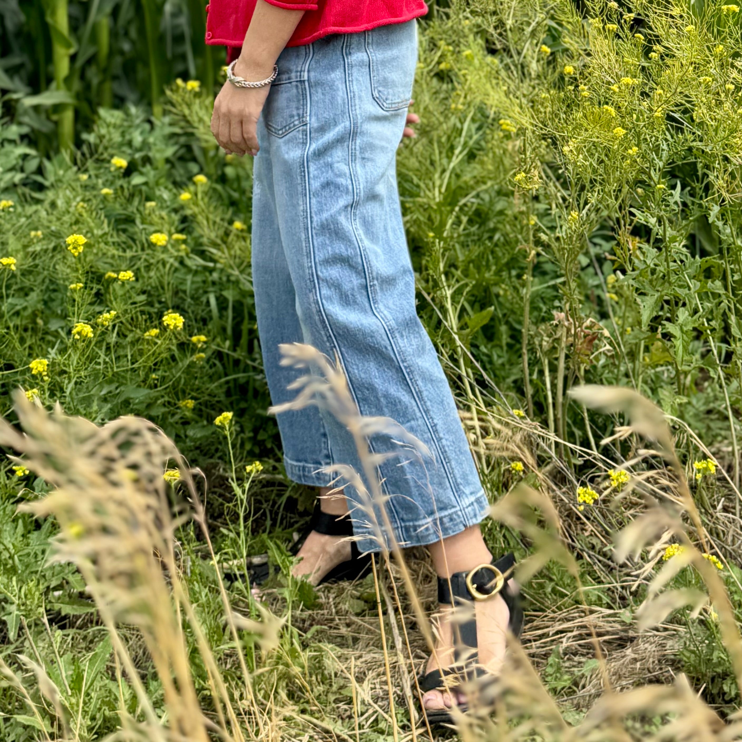 Landmark Wide Leg Crop Denim
