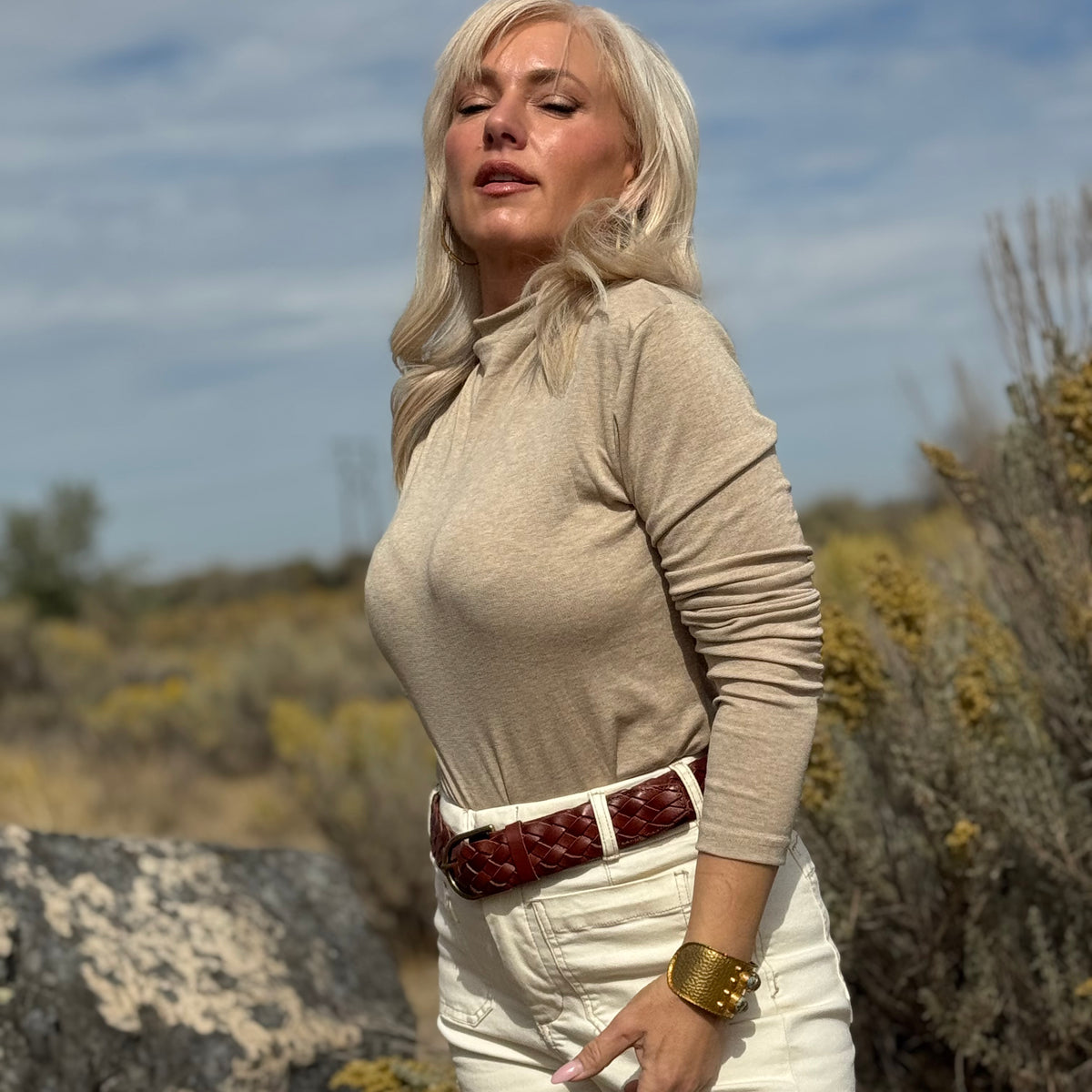 Marcella Mockneck Beige