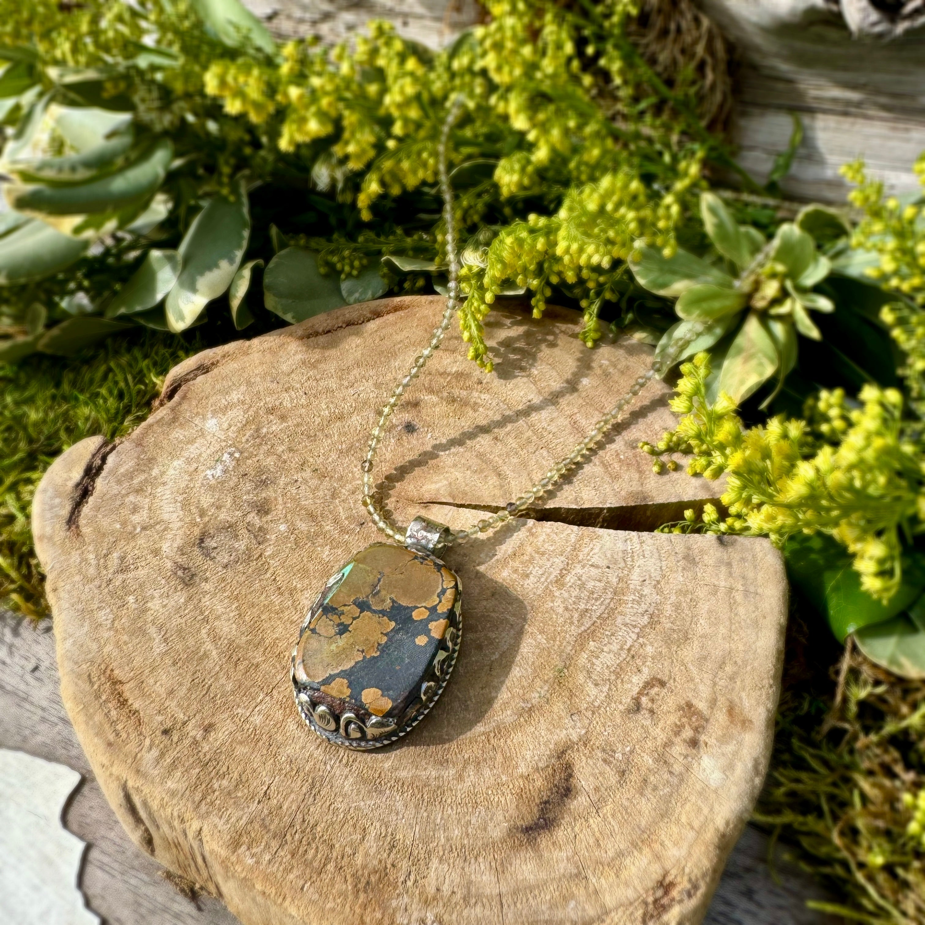 Sunbeam Citrine & Turquoise Necklace