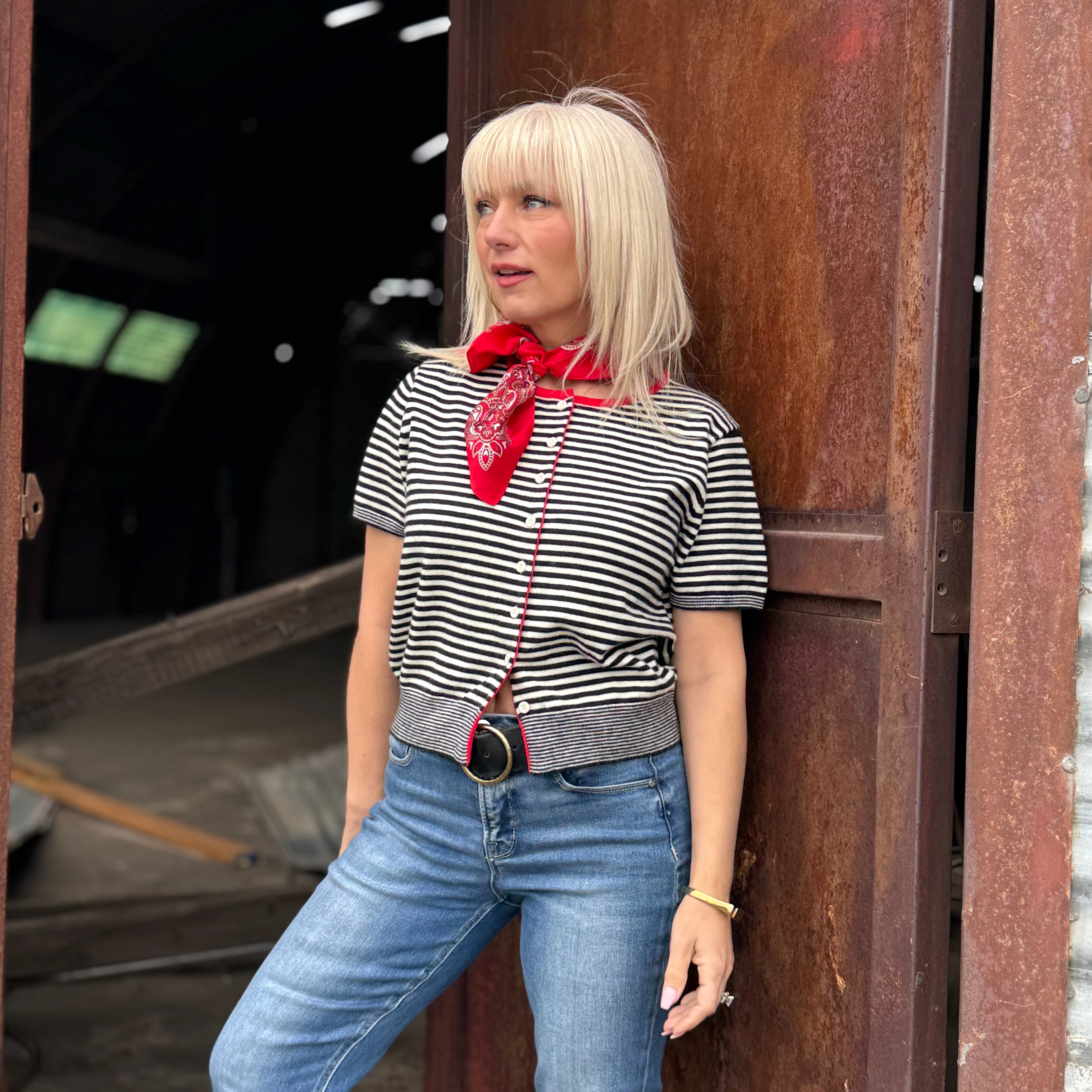 Scarlet Coast Stripe Top