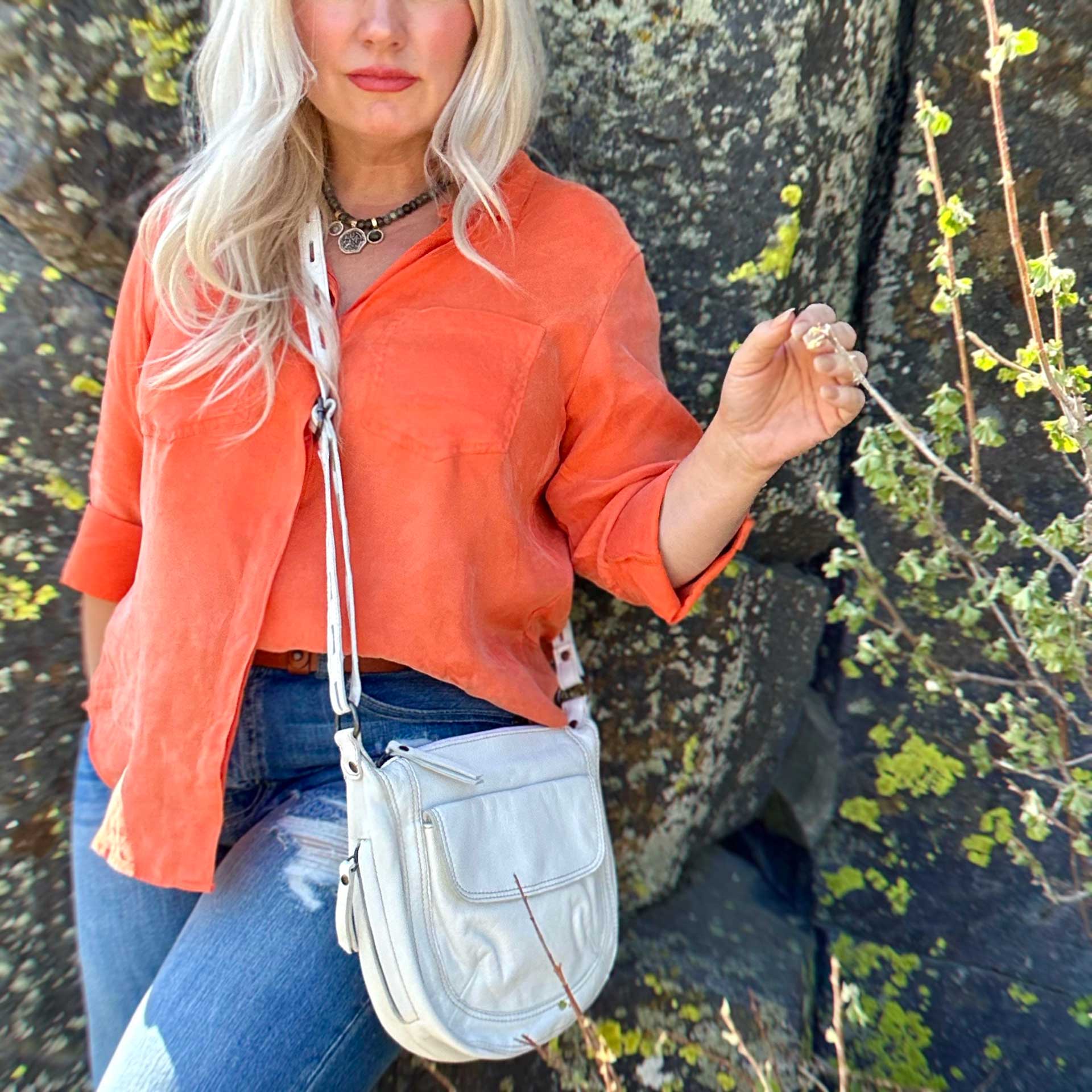 Alva Crossbody Bag (White)