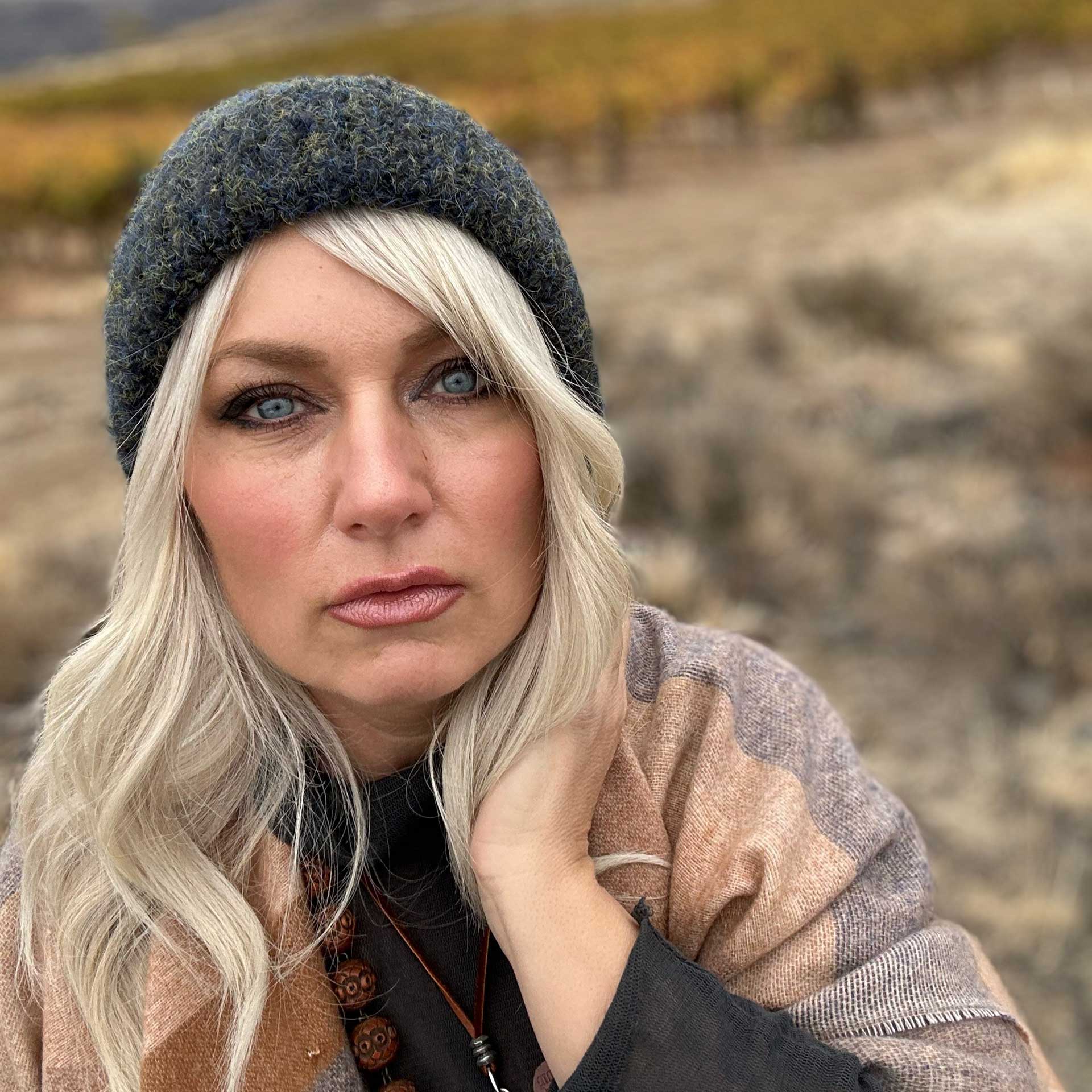 Aspen Knit Beanie (Blue Green)