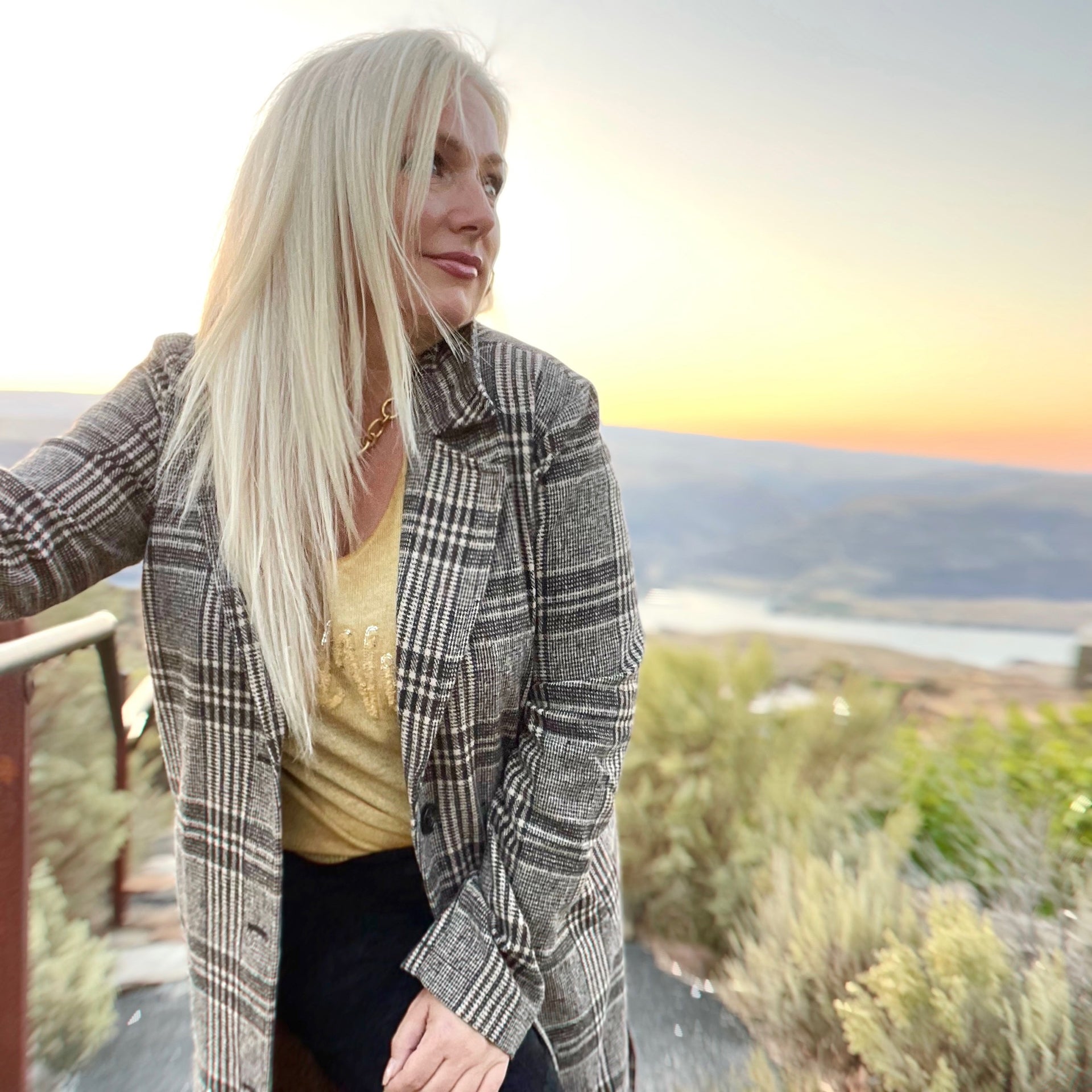 Barbour Plaid Trench Coat