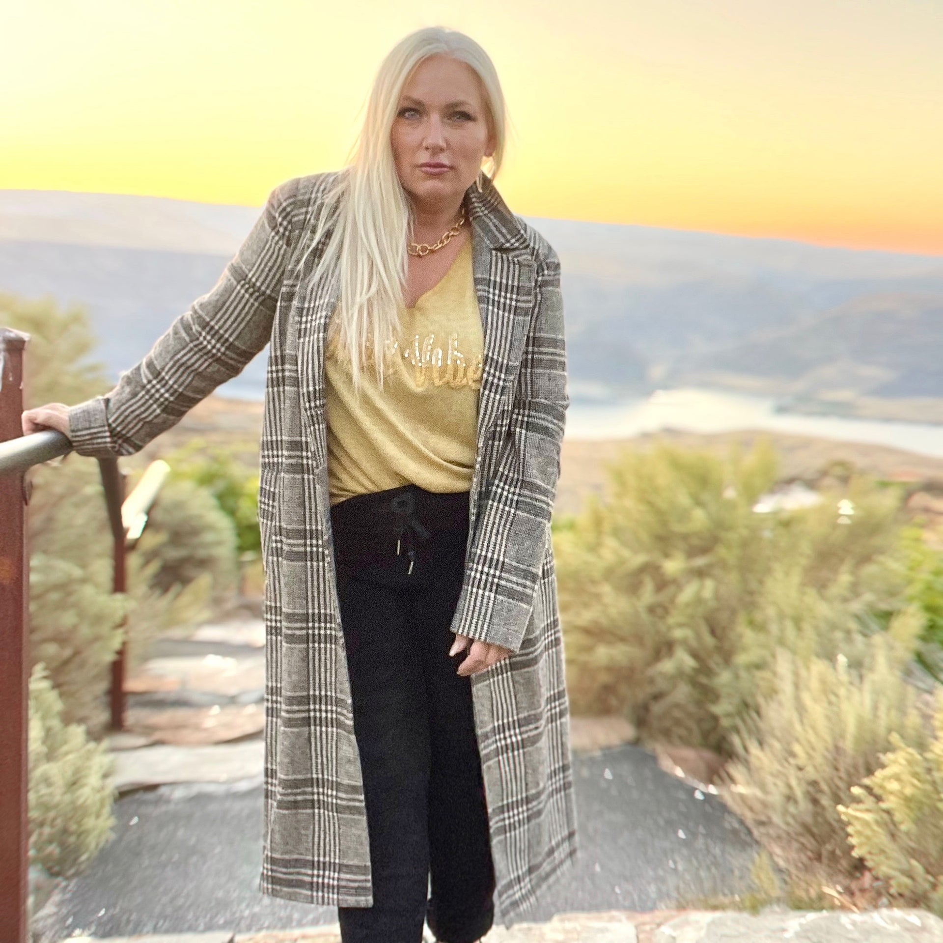 Barbour Plaid Trench Coat