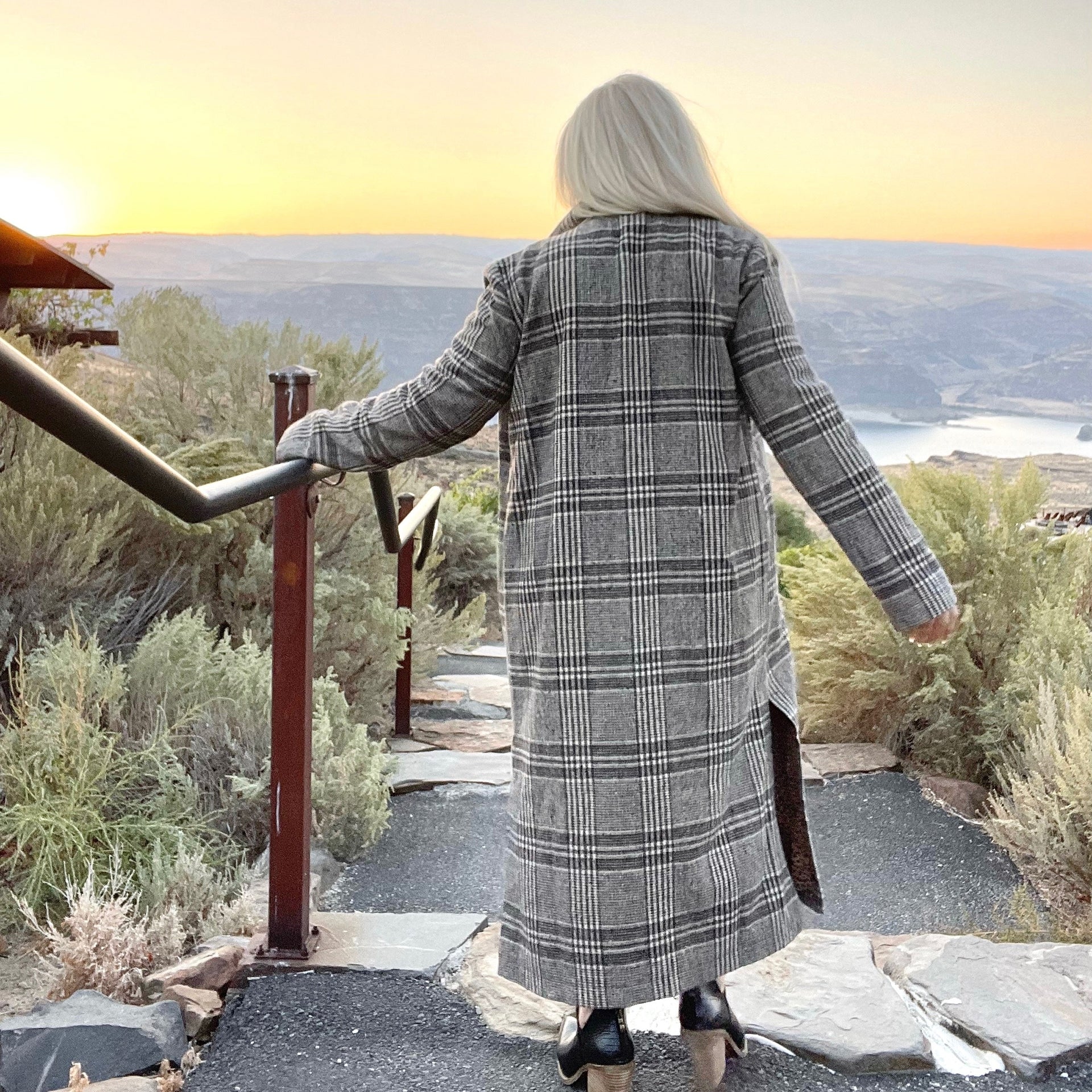 Barbour Plaid Trench Coat