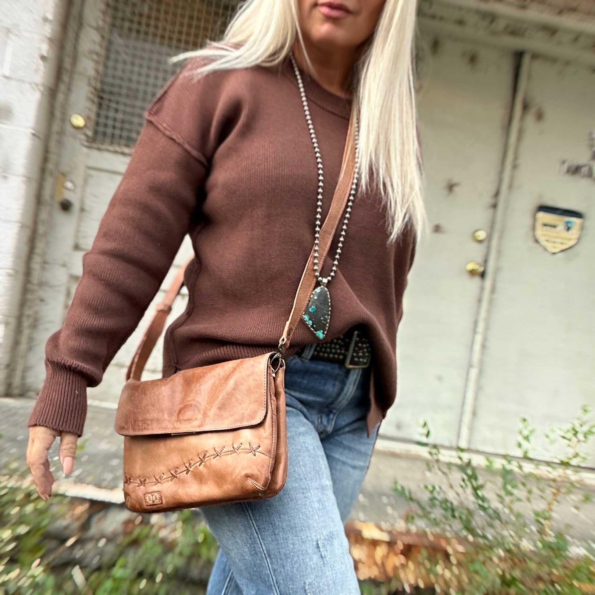 Bedstu Cleo Crossbody Bag (Tan Rustic)