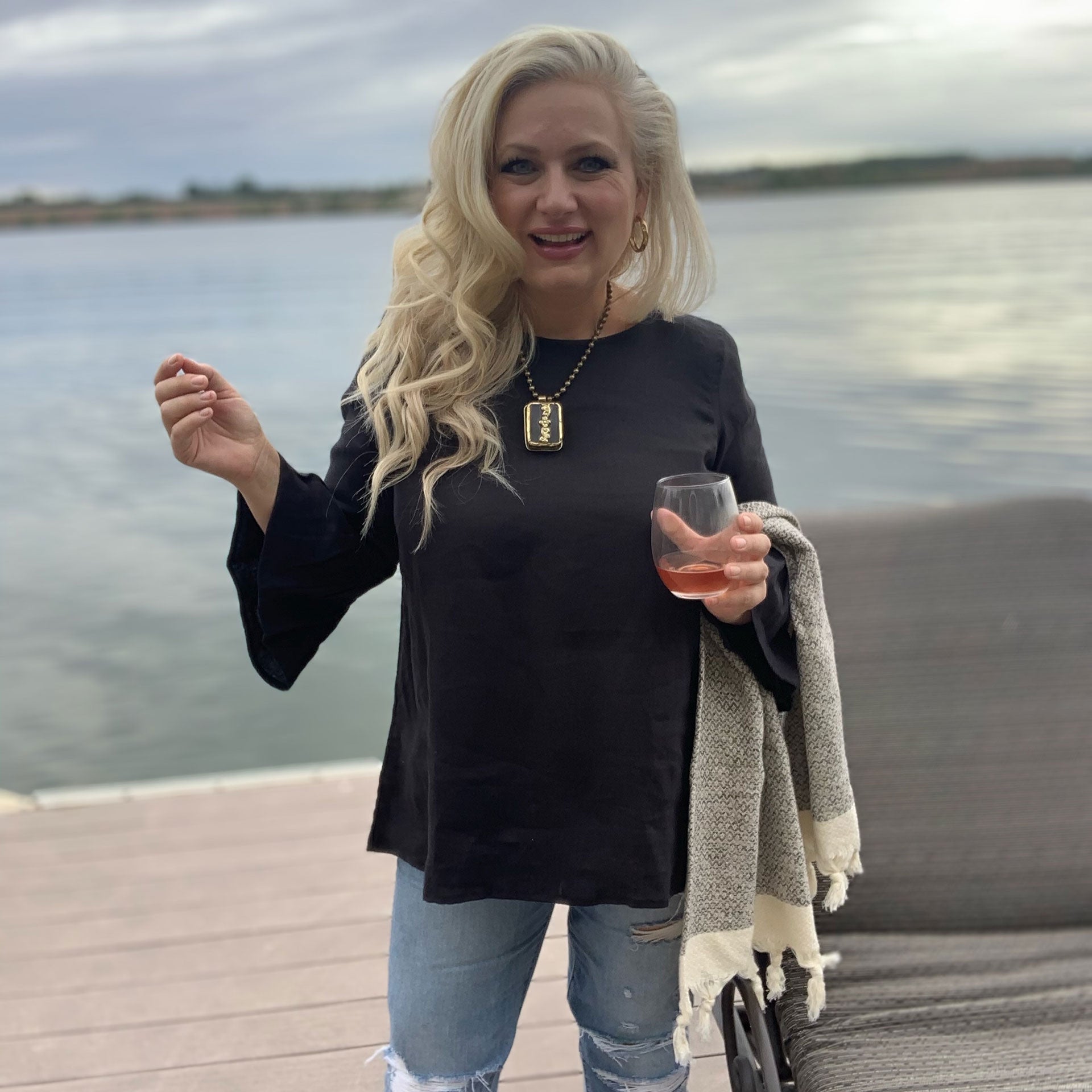 Bella Linen Tunic (Black)