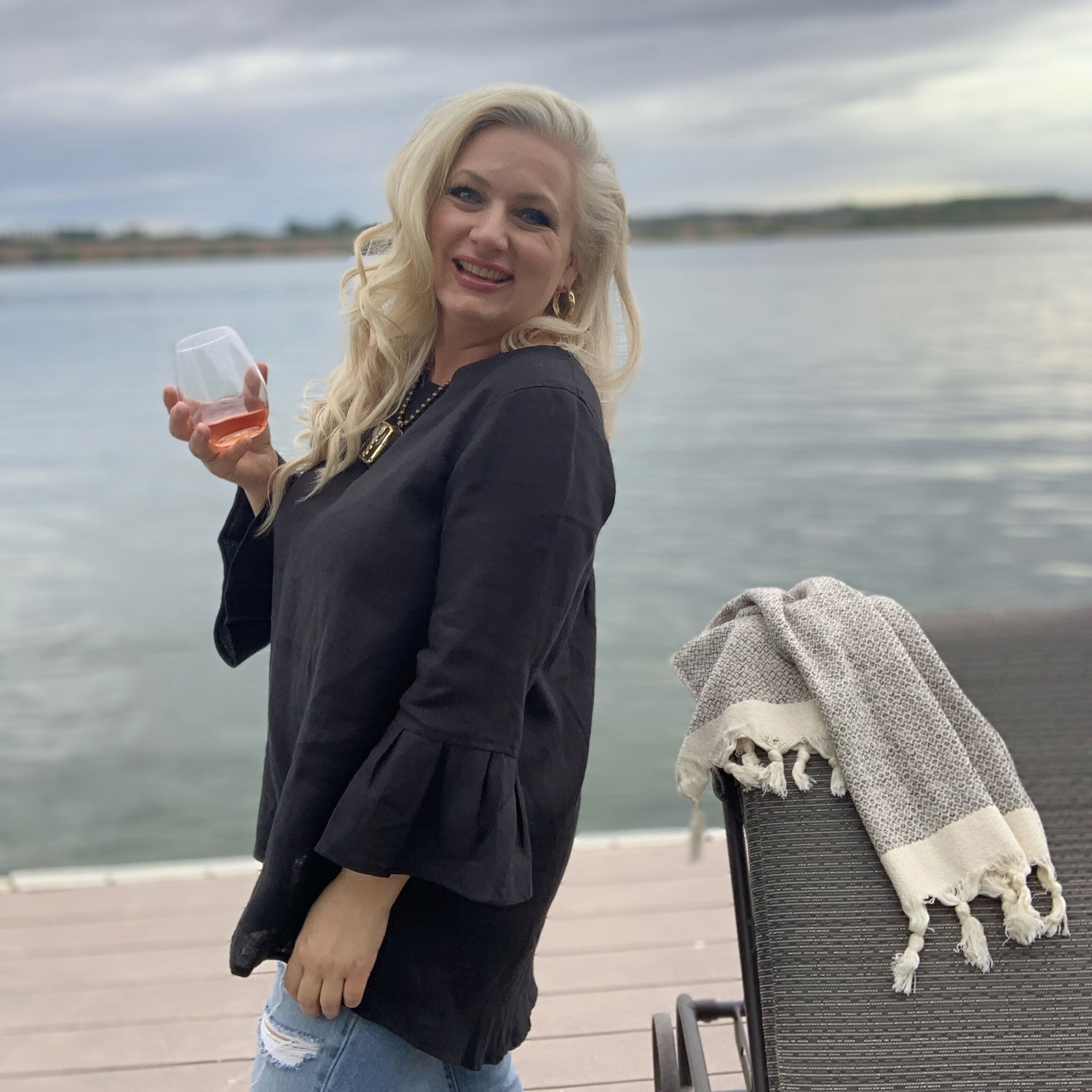 Bella Linen Tunic (Black)