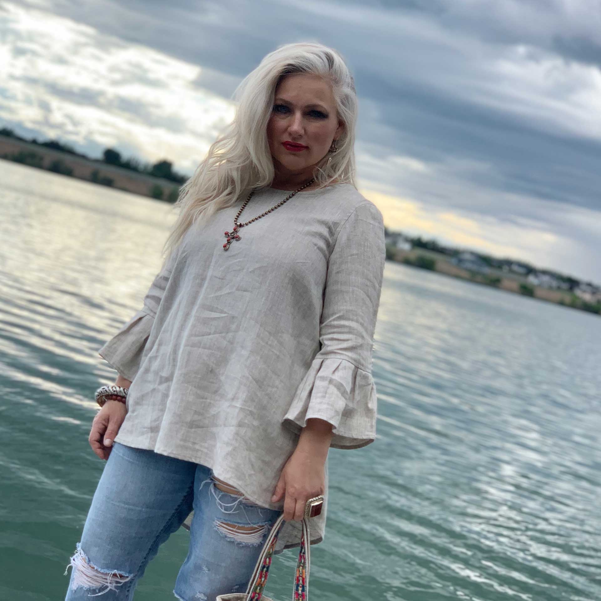 Bella Linen Tunic (Flax)