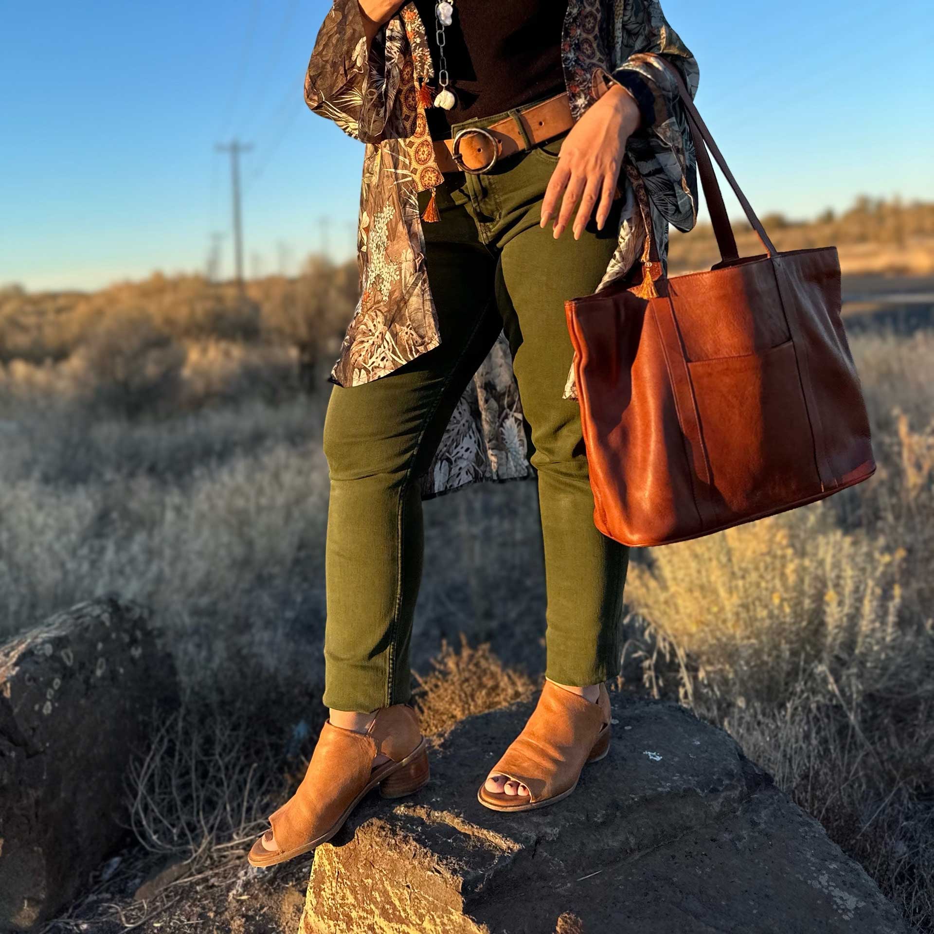 Blair Slim Straight Jeans (Olive)