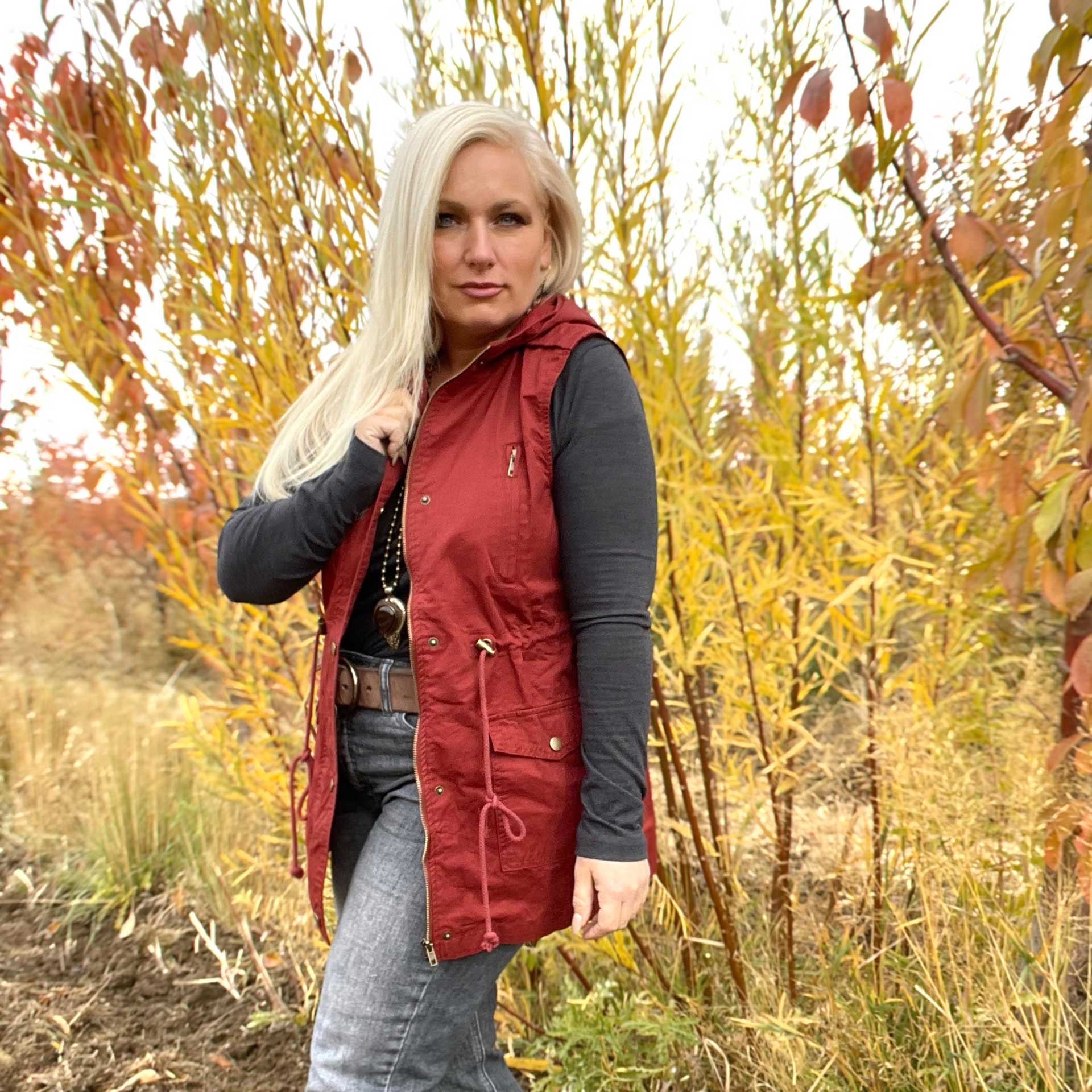 Bliss Cargo Vest (Clay)