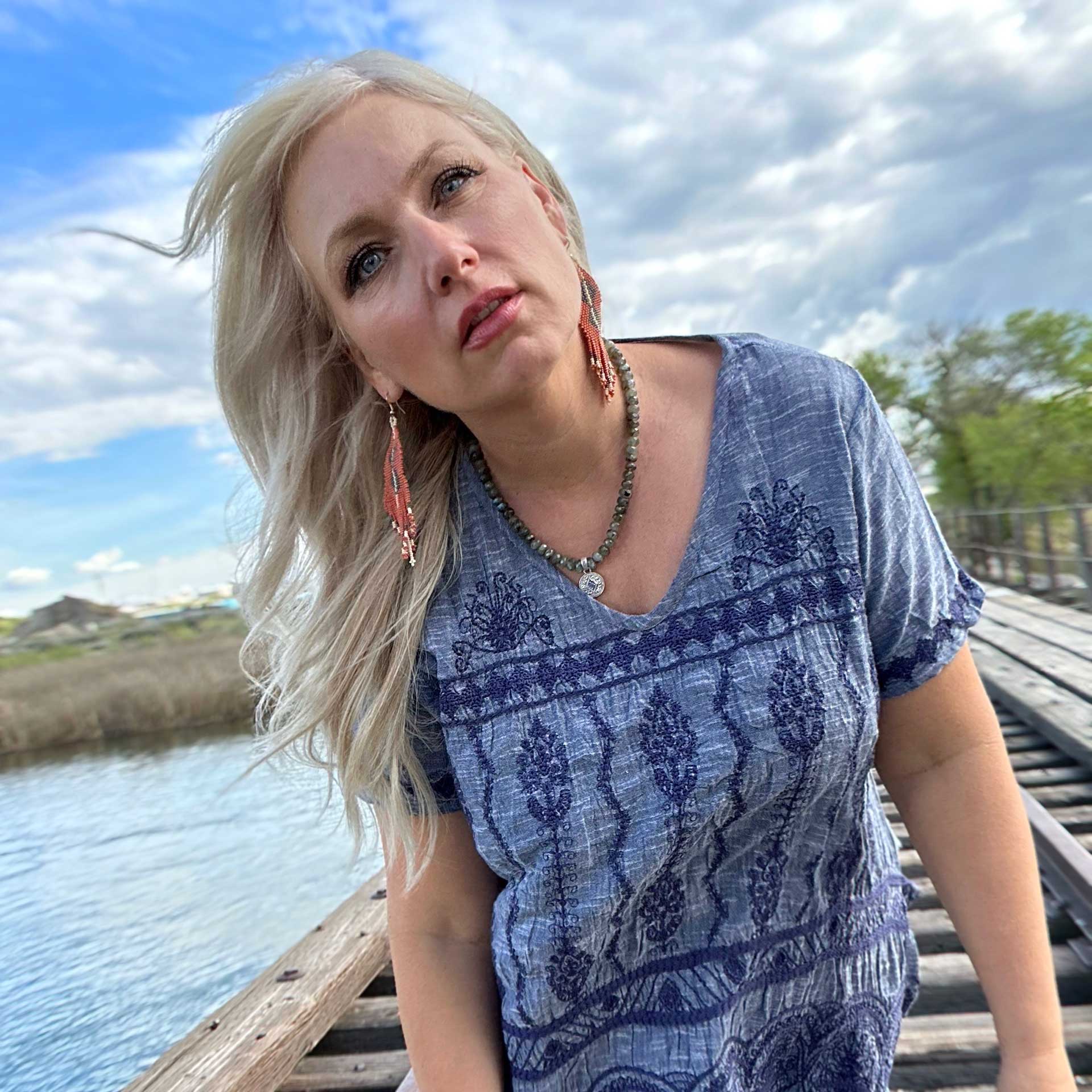 Blue Lagoon Draped Tunic