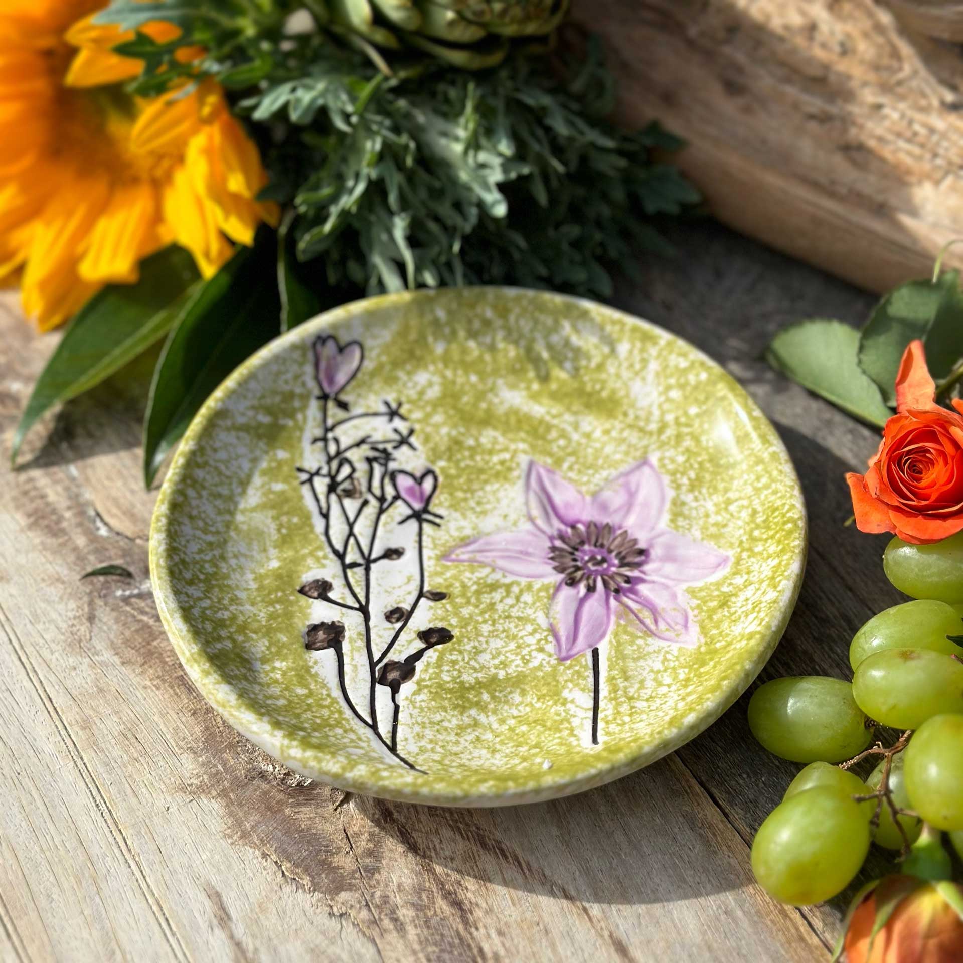 Bohemia Floral Petite Plate (Green)