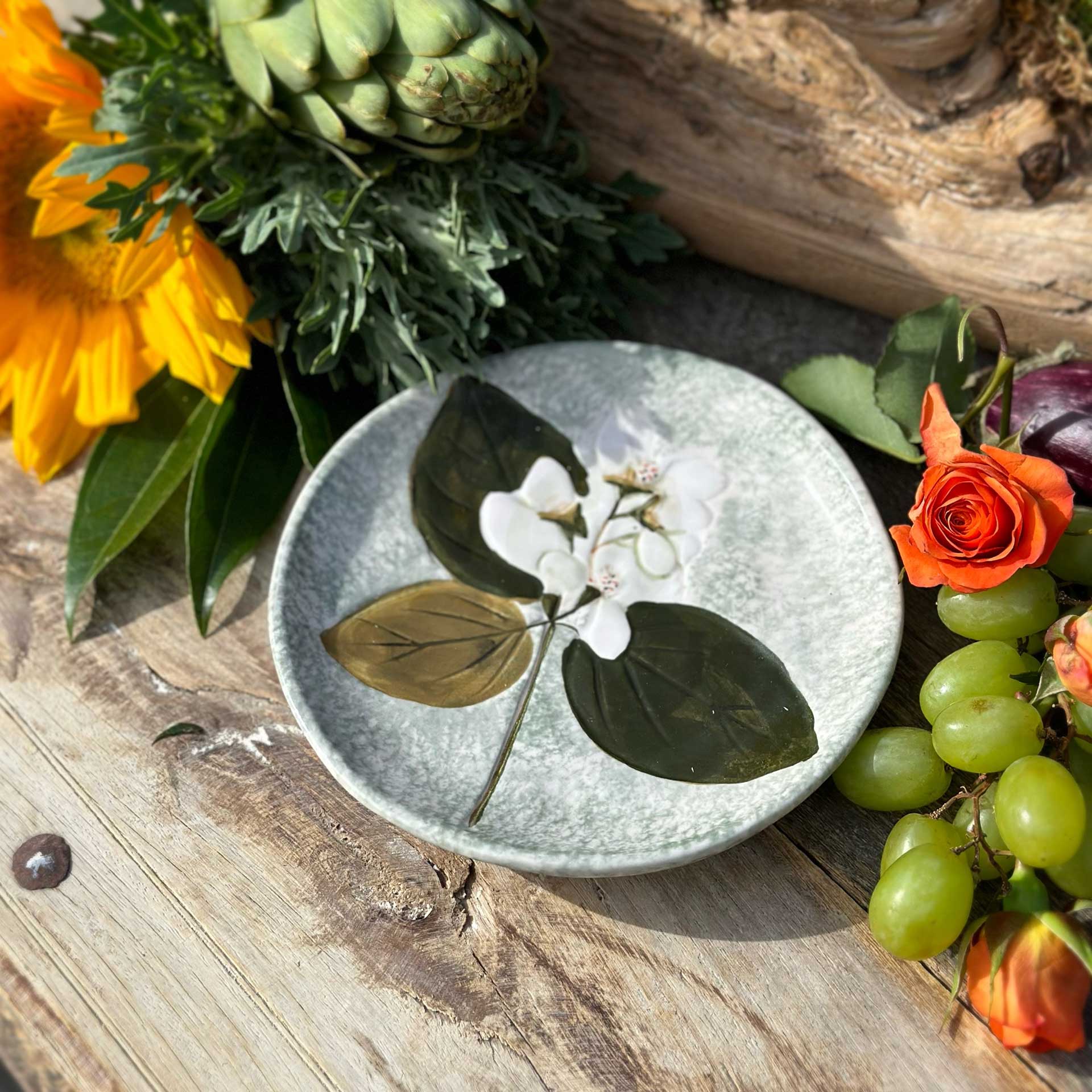 Bohemia Floral Petite Plate (Seafoam)