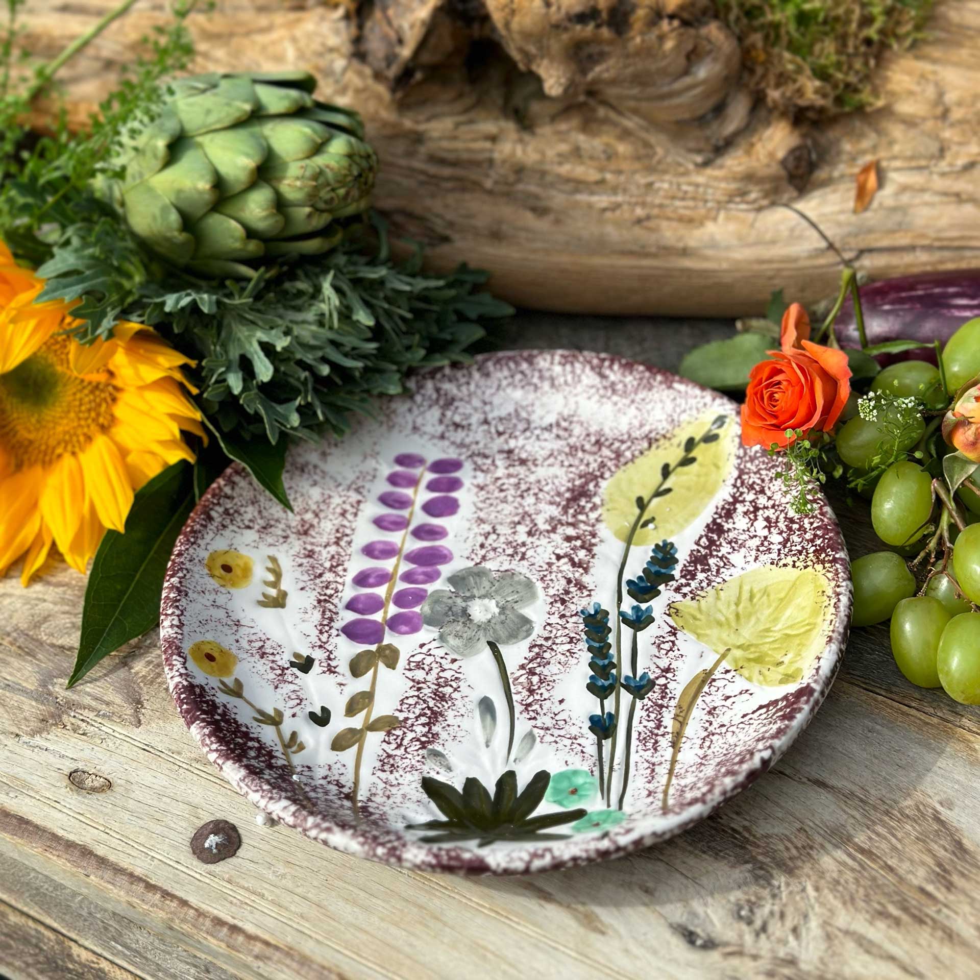 Bohemia Floral Plate (Berry)