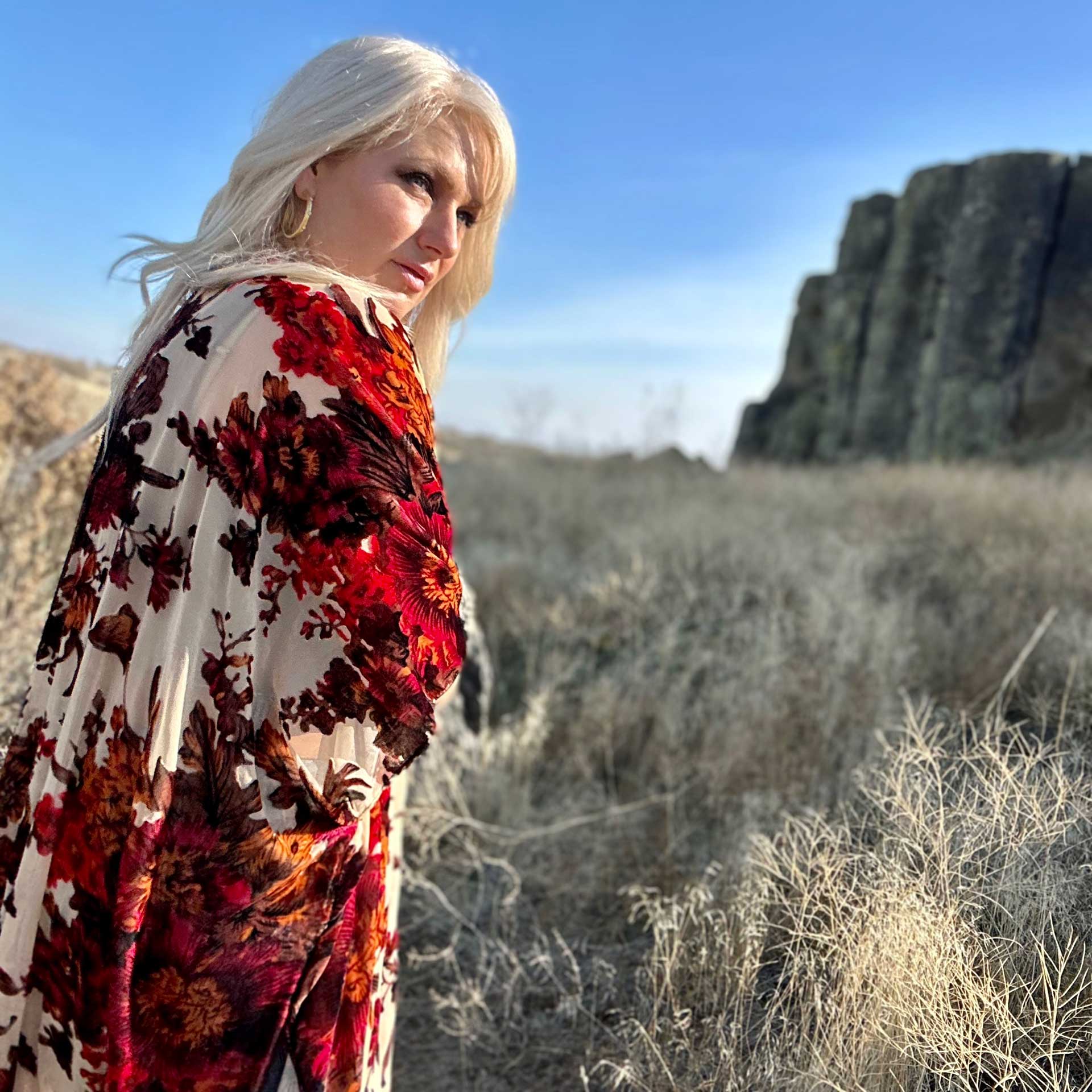 Bohemian Rhapsody Velvet Burnout Kimono
