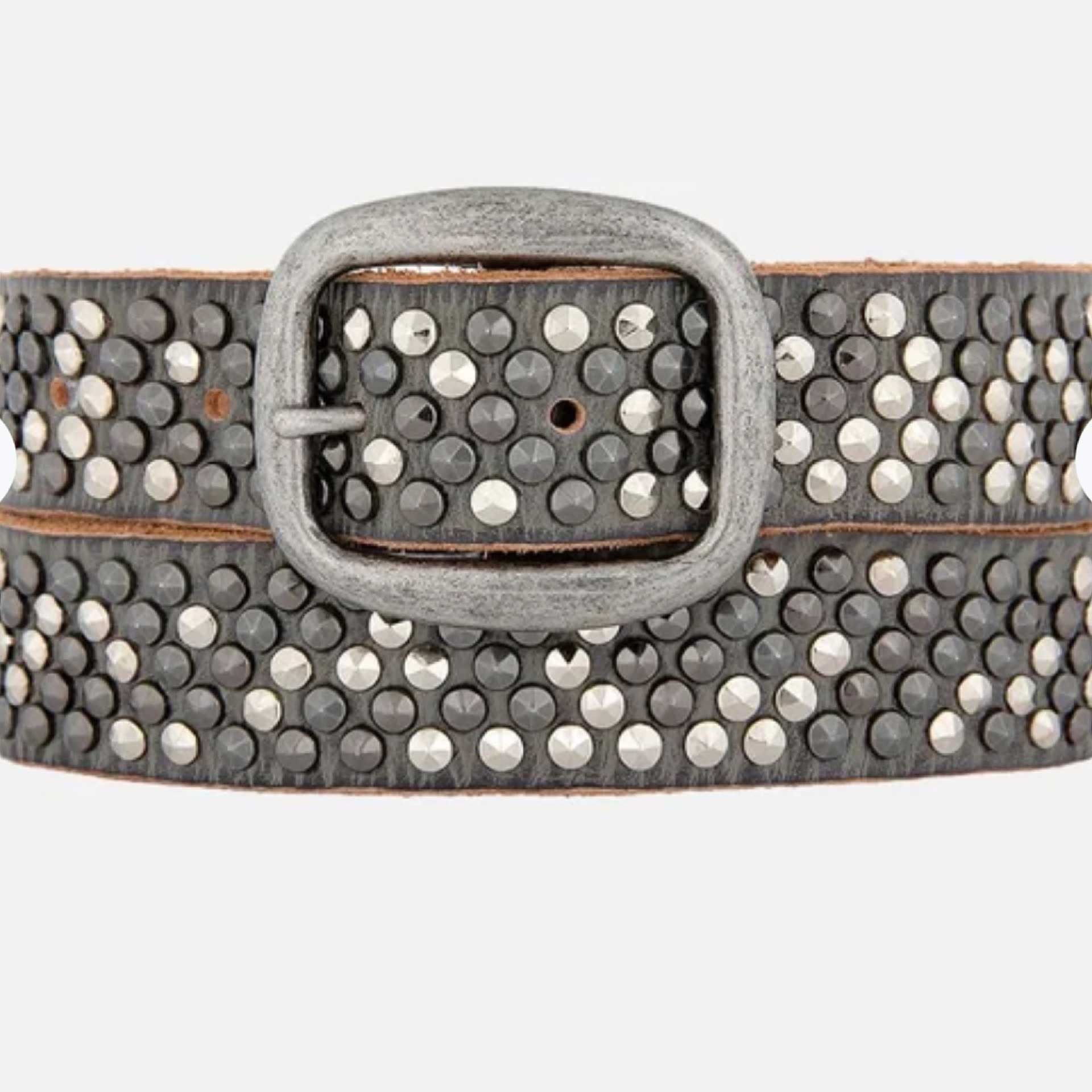 Bradley Pyramid Studded Belt (Gray)